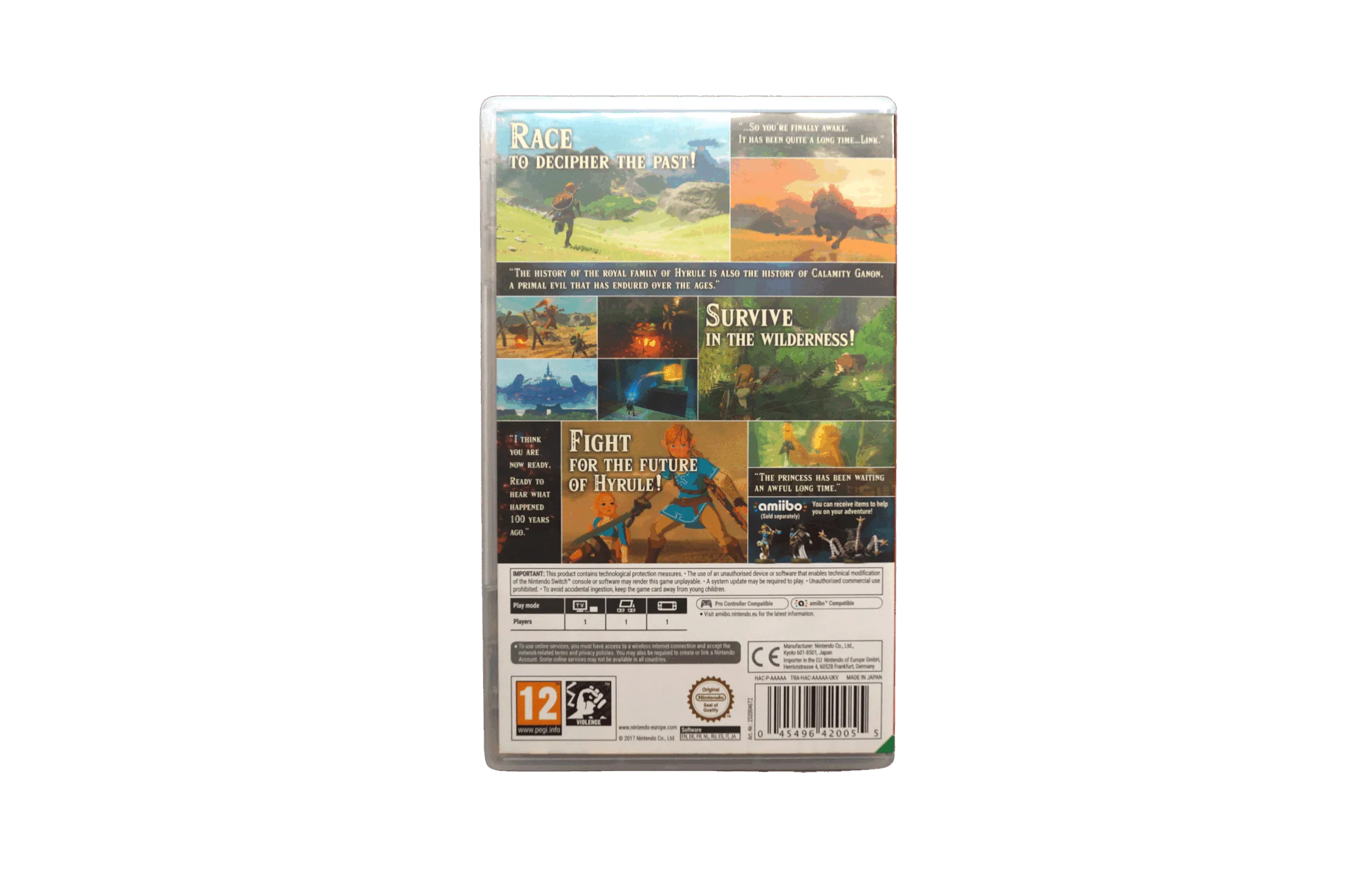 The Legend of Zelda: Breath of the Wild – Nintendo Switch (Brugt) – Back cover