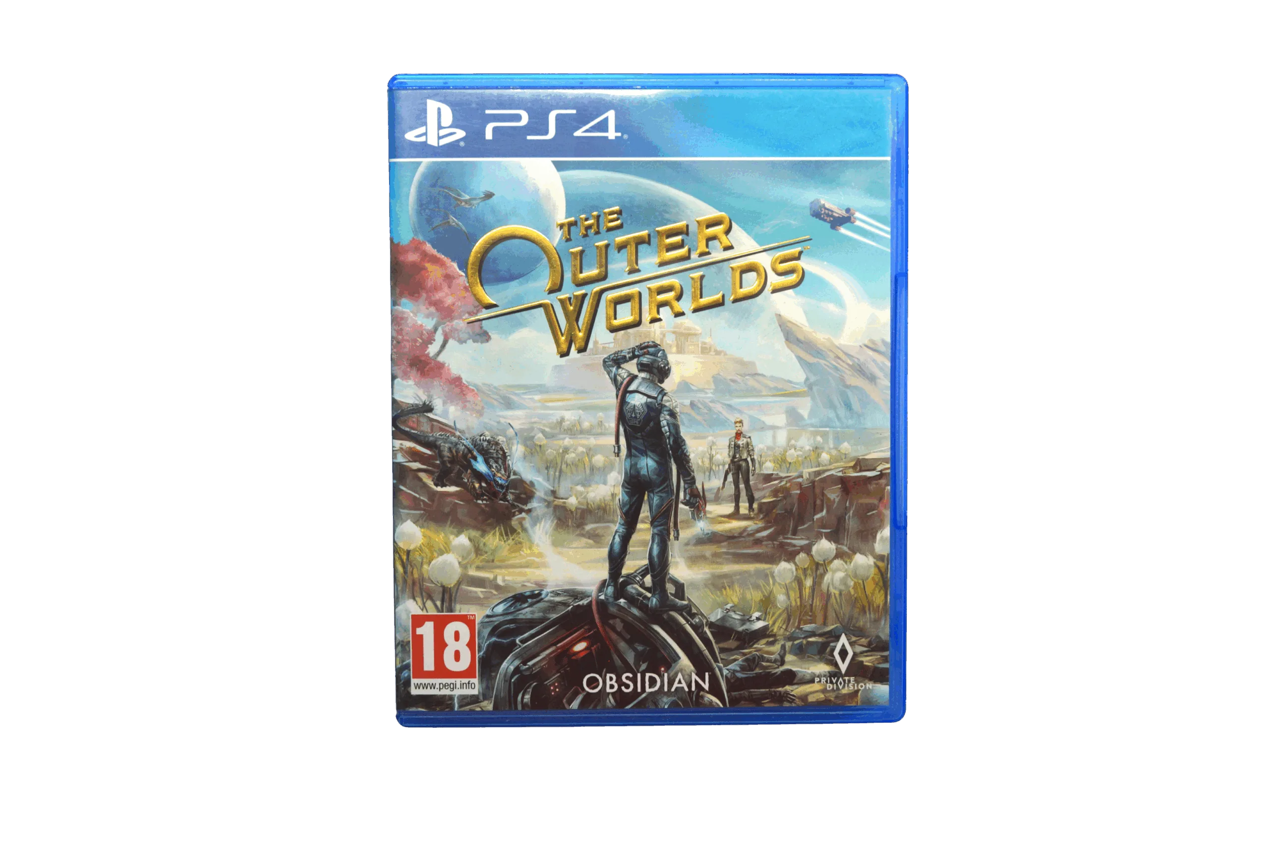 The Outer Worlds – PS4 (Brugt) – Alder: PEGI 18 – PlayStation 4 – Front cover