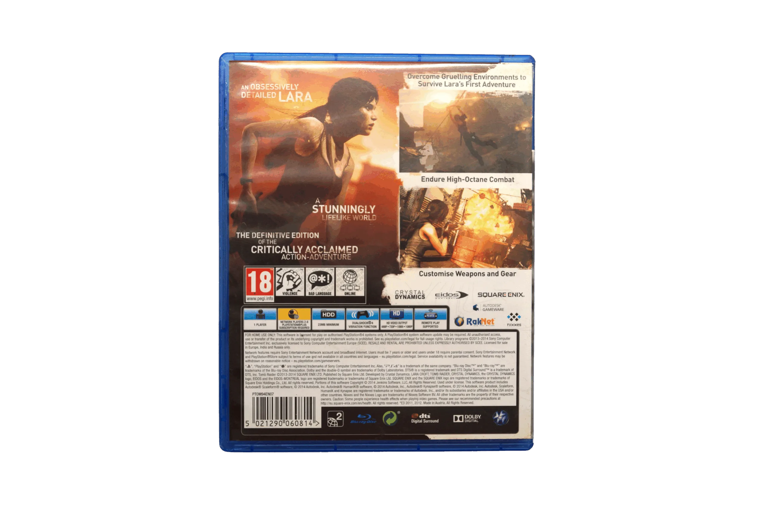 Tomb Raider: Definitive Edition – PS4 (Brugt) – Back cover