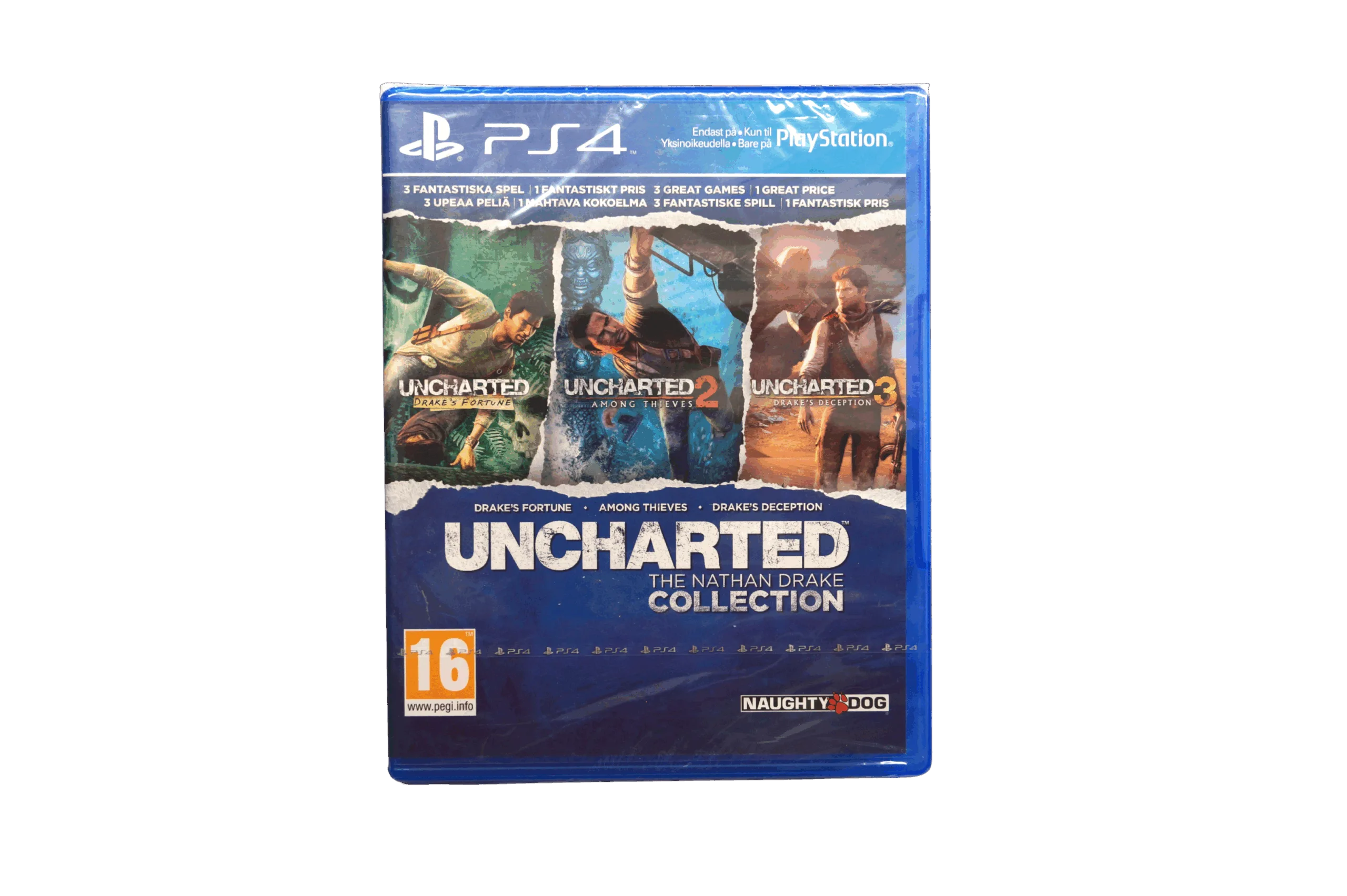 Uncharted: The Nathan Drake Collection – PS4 (Brugt) – Front cover