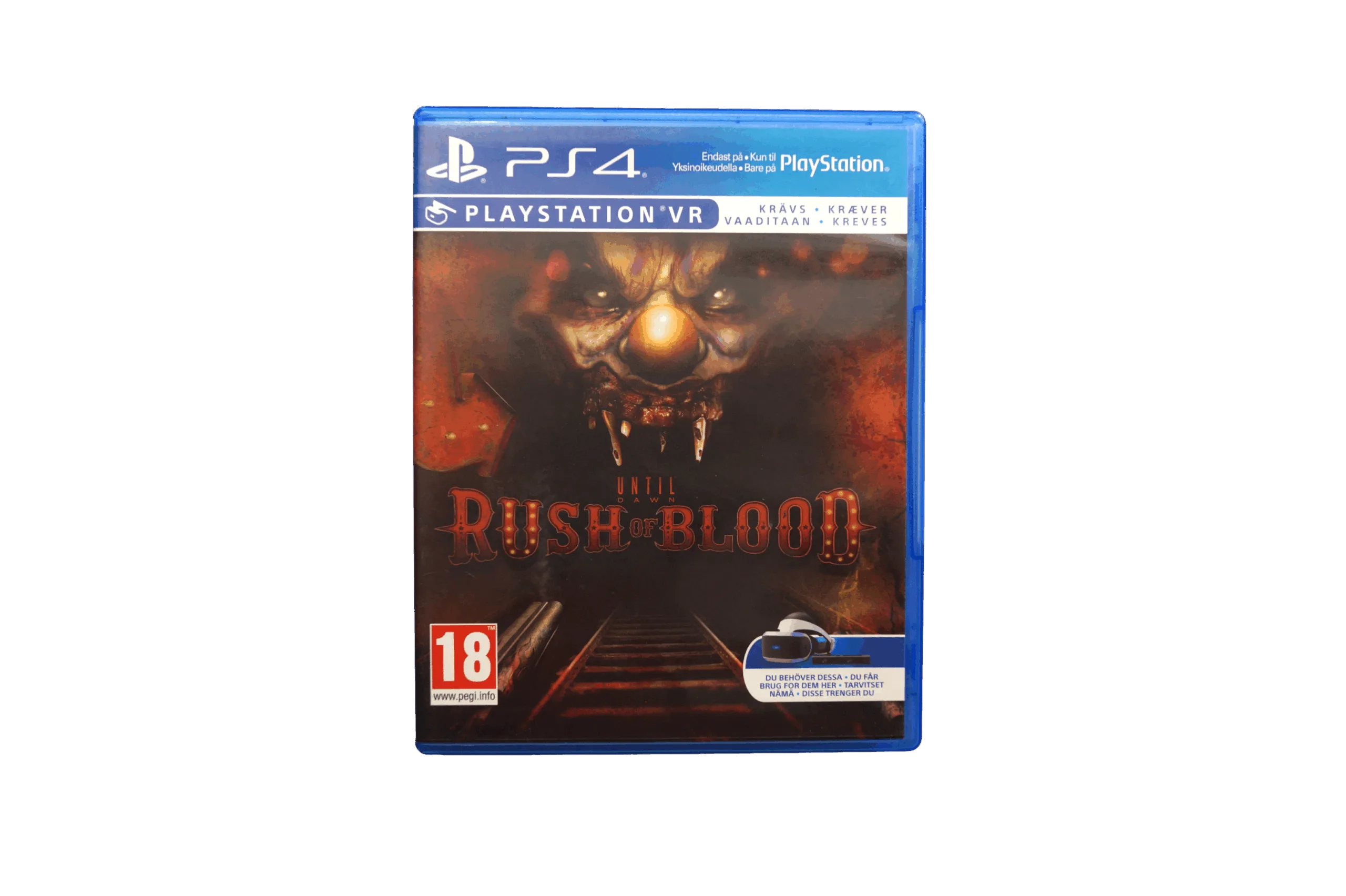 Until Dawn: Rush of Blood – PS4 VR (Brugt) – Front cover