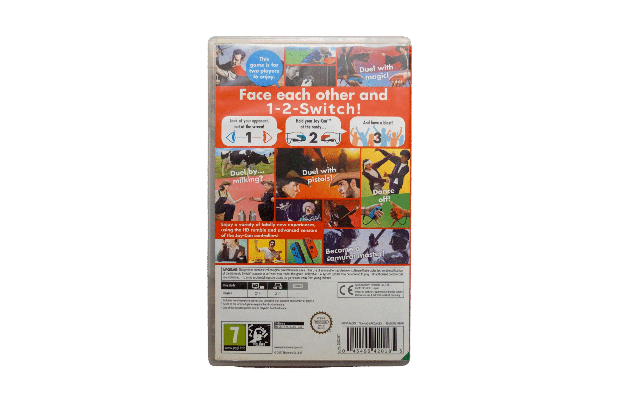 1-2-Switch – Nintendo Switch (Brugt) – Alder: PEGI 7 – PlayStation 3 – Back cover