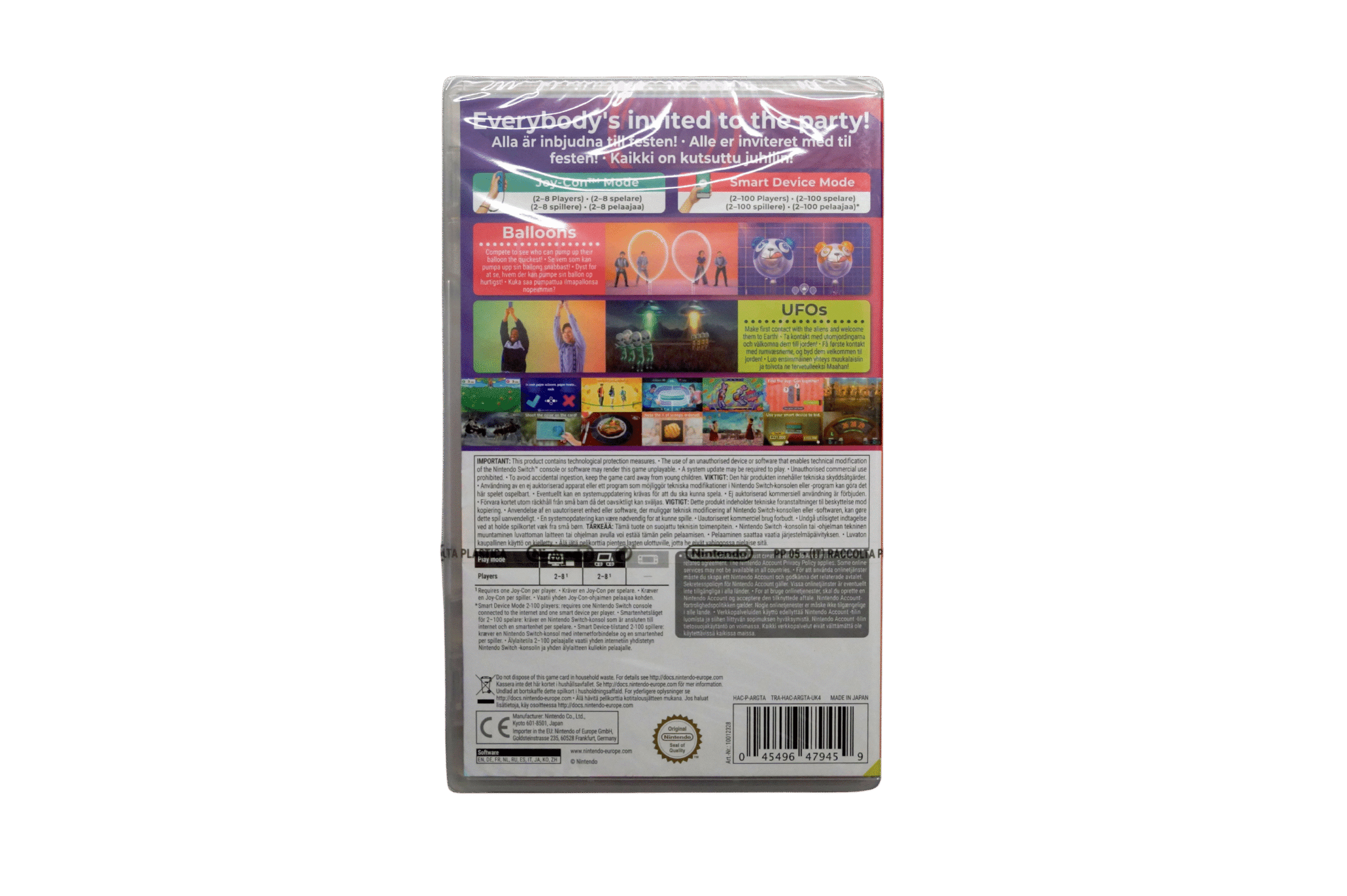 Everybody 1-2-Switch! – Nintendo Switch (Ny) – Back cover
