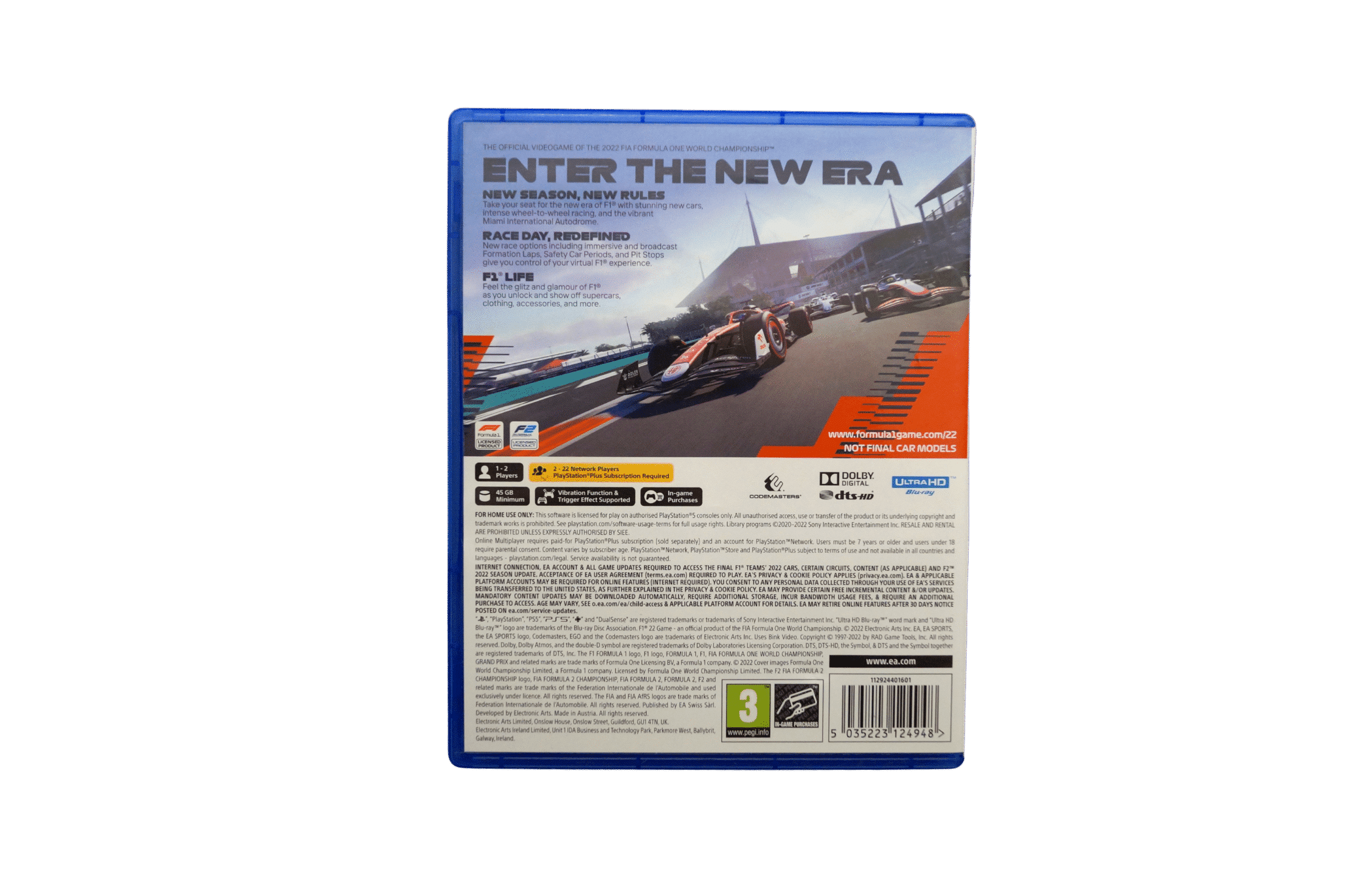 F1 22 - PS5 (Brugt) – Alle varer – Back cover