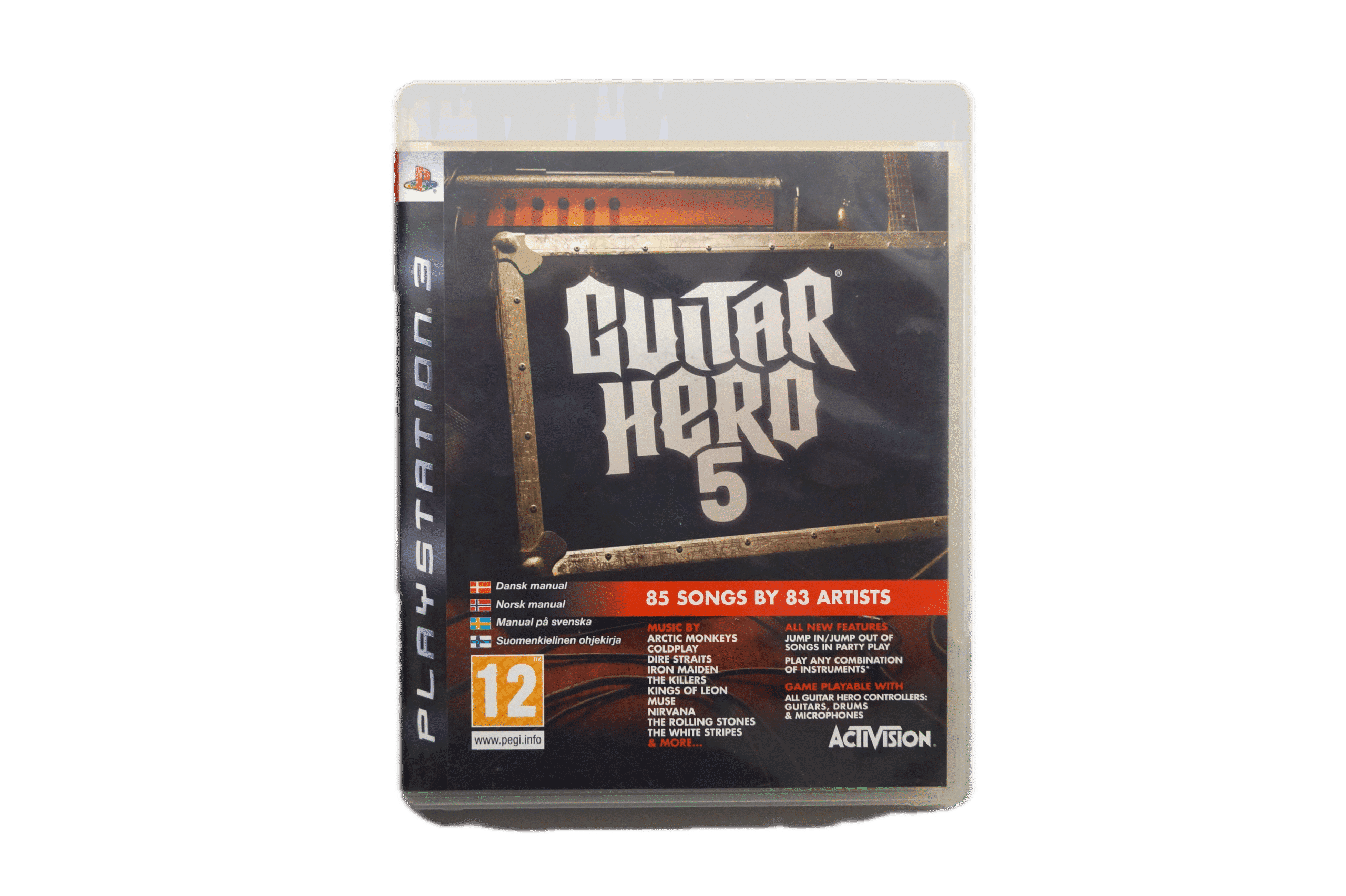 Guitar Hero 5 - PS3 (Brugt) – Alder: PEGI 12 – PlayStation 3 – Front cover