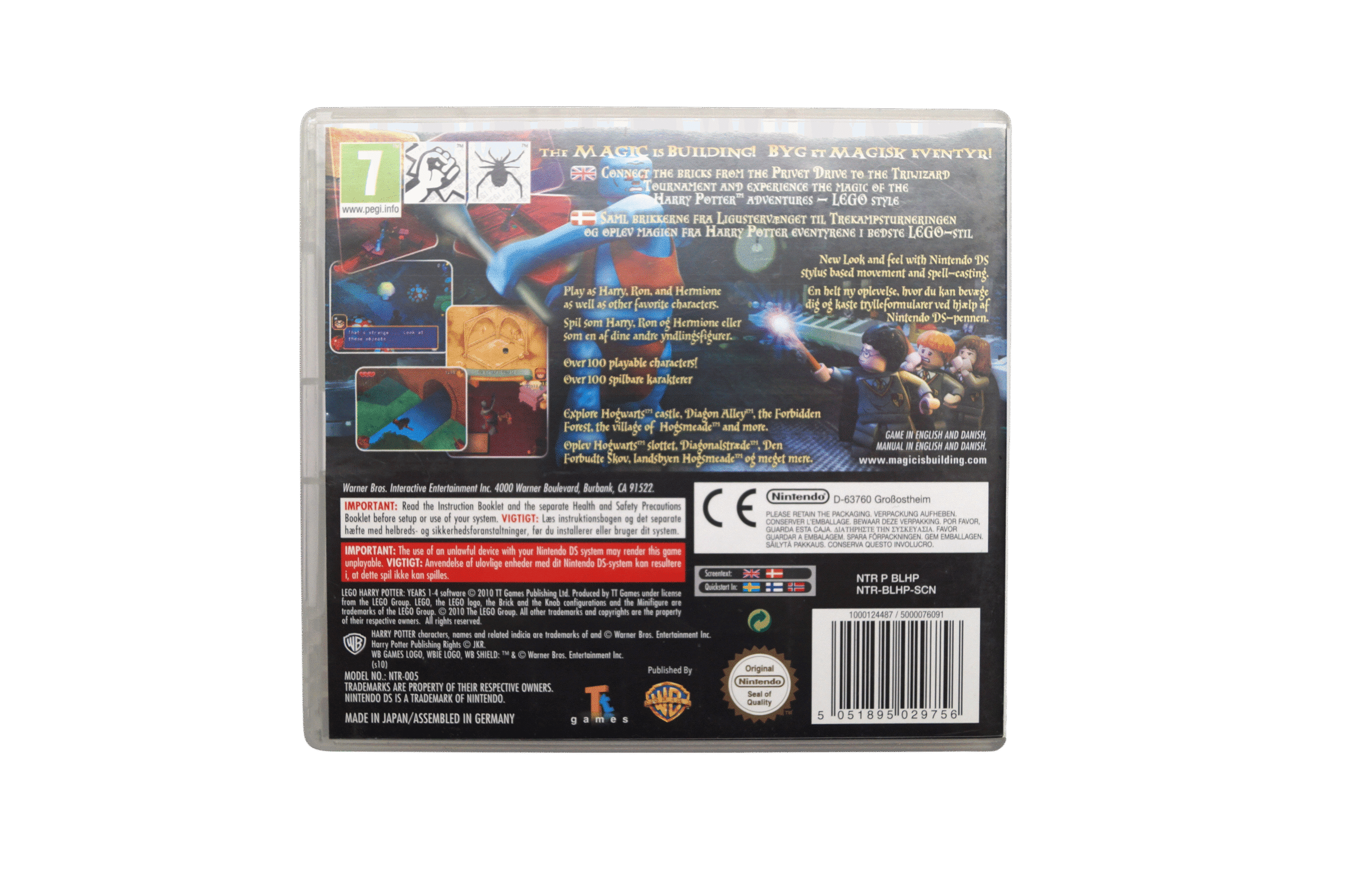 LEGO Harry Potter: Years 1-4 - DS (Brugt) – Alder: PEGI 7 – Nintendo DS – Back cover