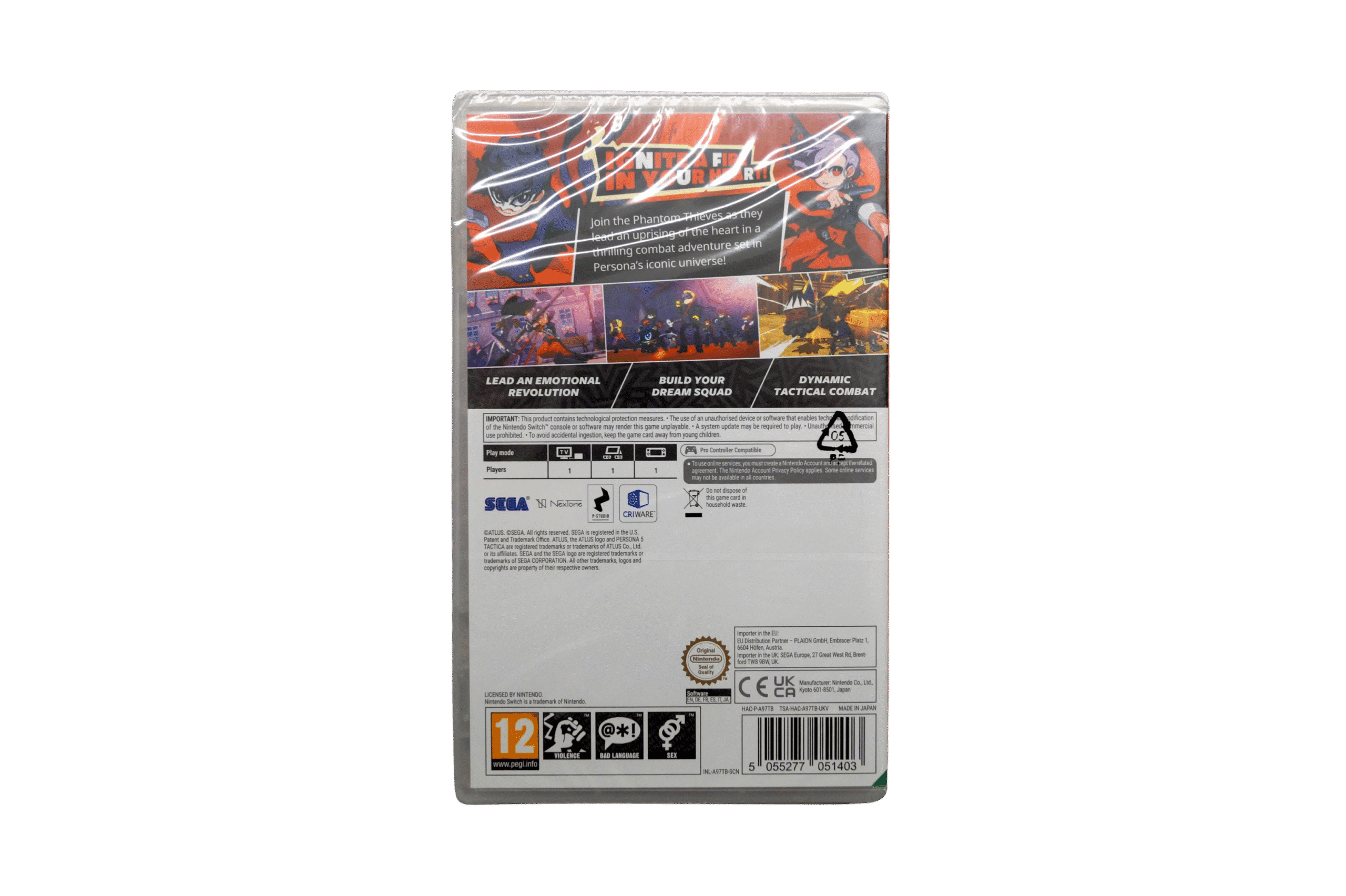 Persona 5 Tactica – Nintendo Switch (Ny) – Back cover