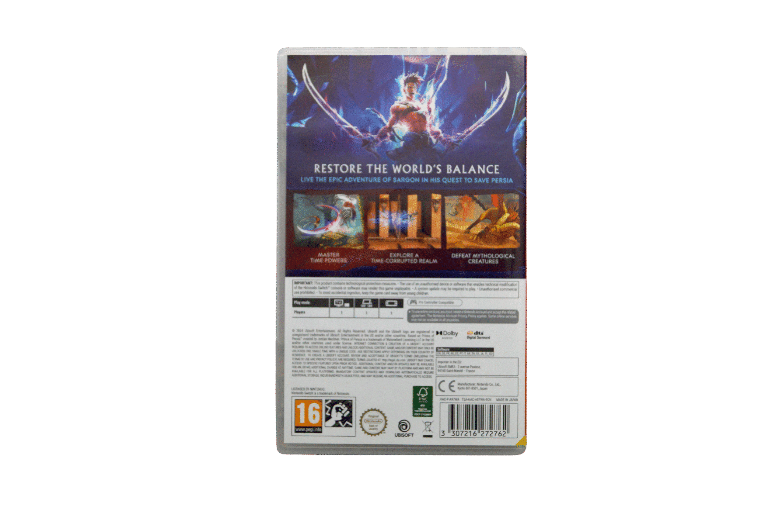 Prince of Persia: The Lost Crown – Nintendo Switch (Brugt) – Back cover