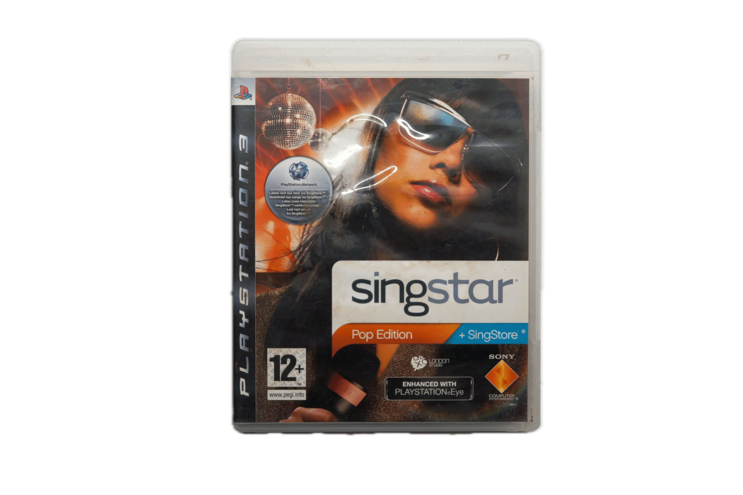 Singstar Pop Edition + Singstore PS3 (Brugt) – Alder: PEGI 12 – PlayStation 3 – Front cover