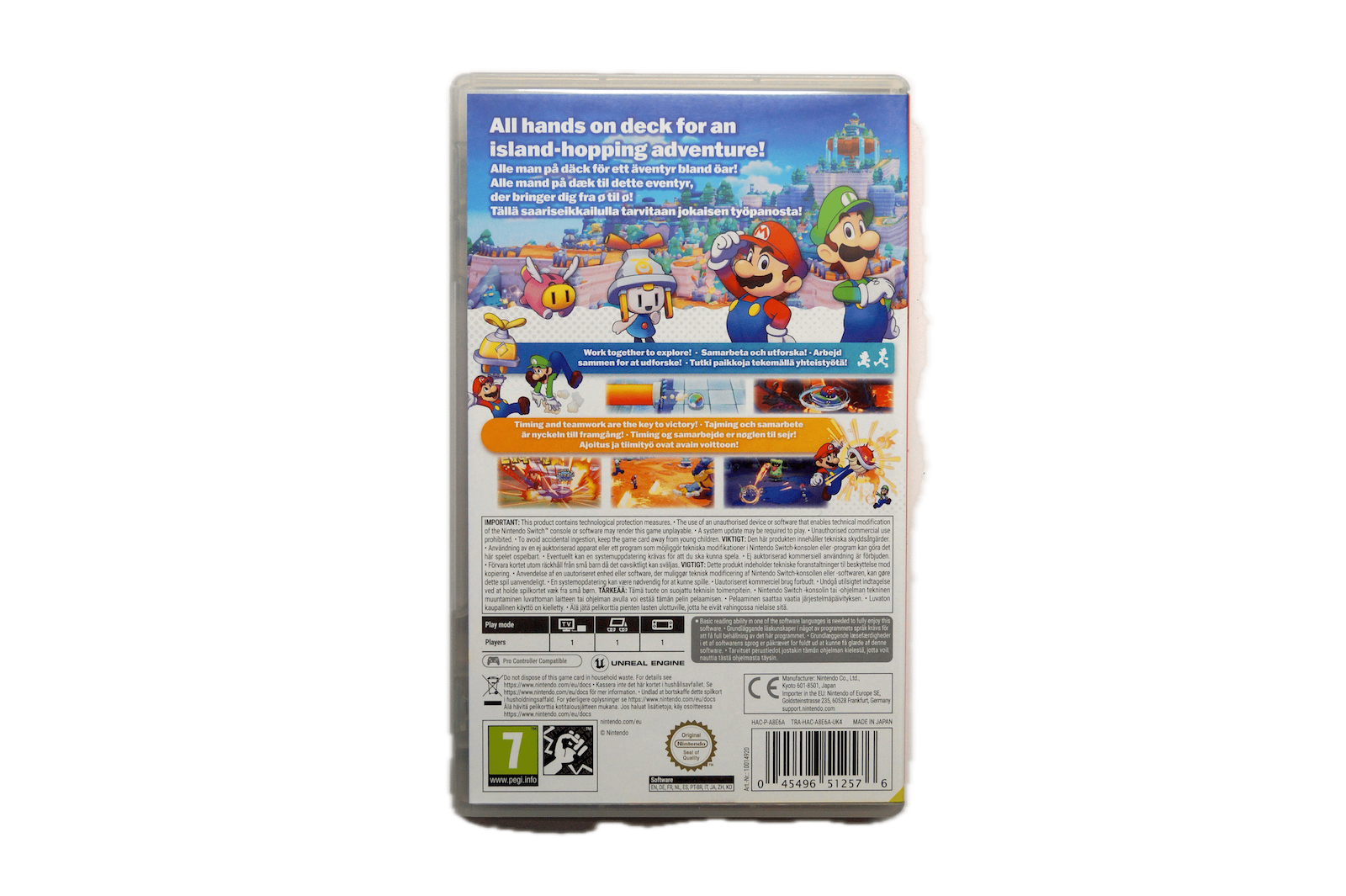 Mario & Luigi: Brothership - Nintendo Switch (Brugt) – Alder: PEGI 7 – Nintendo Switch – Back cover