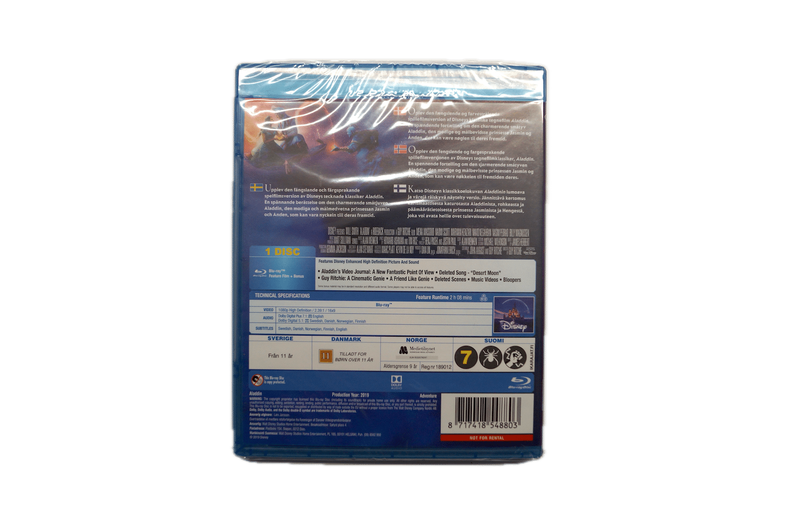 Disney Aladdin – Blu-ray (Ny) – Alle varer – Back cover