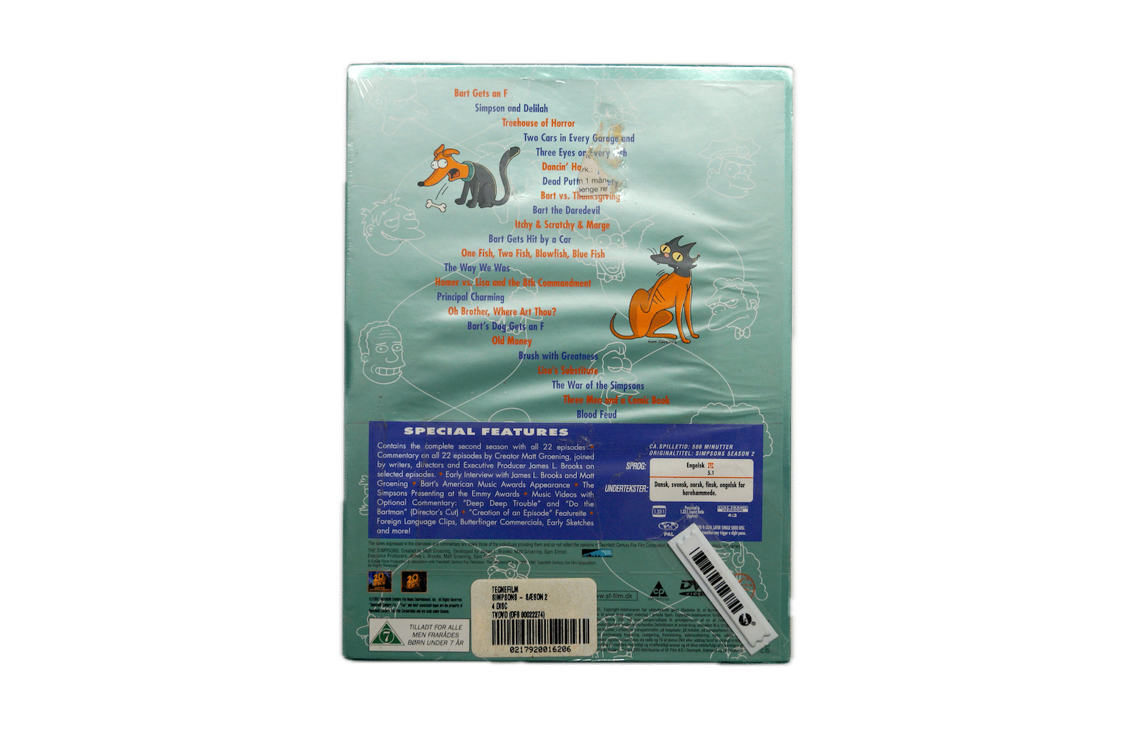 The Simpsons – The Complete Second Season – Collector’s Edition – DVD (Ny) – Alle varer – Back cover