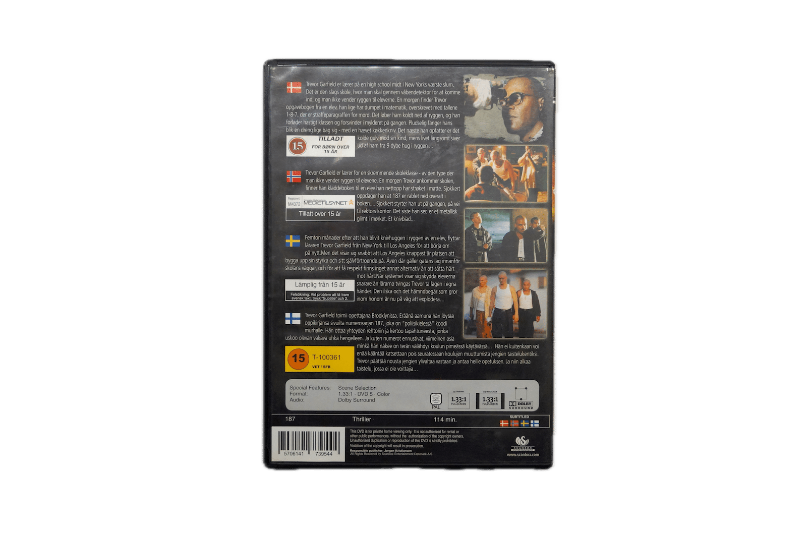 187 – DVD (Brugt) – Alle varer – Back cover