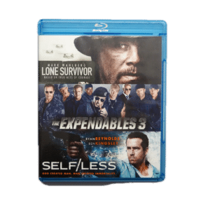 Lone Survivor The Expendables 3 Self/Less – 3 Discs – Blu-ray (Brugt)