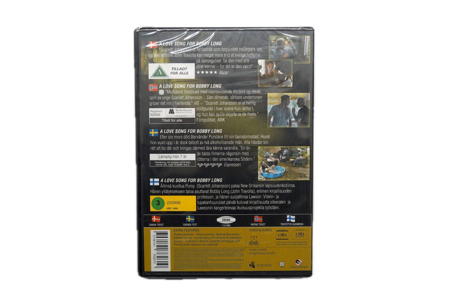 A Love Song for Bobby Long – DVD (Ny) – Alle varer – Back cover
