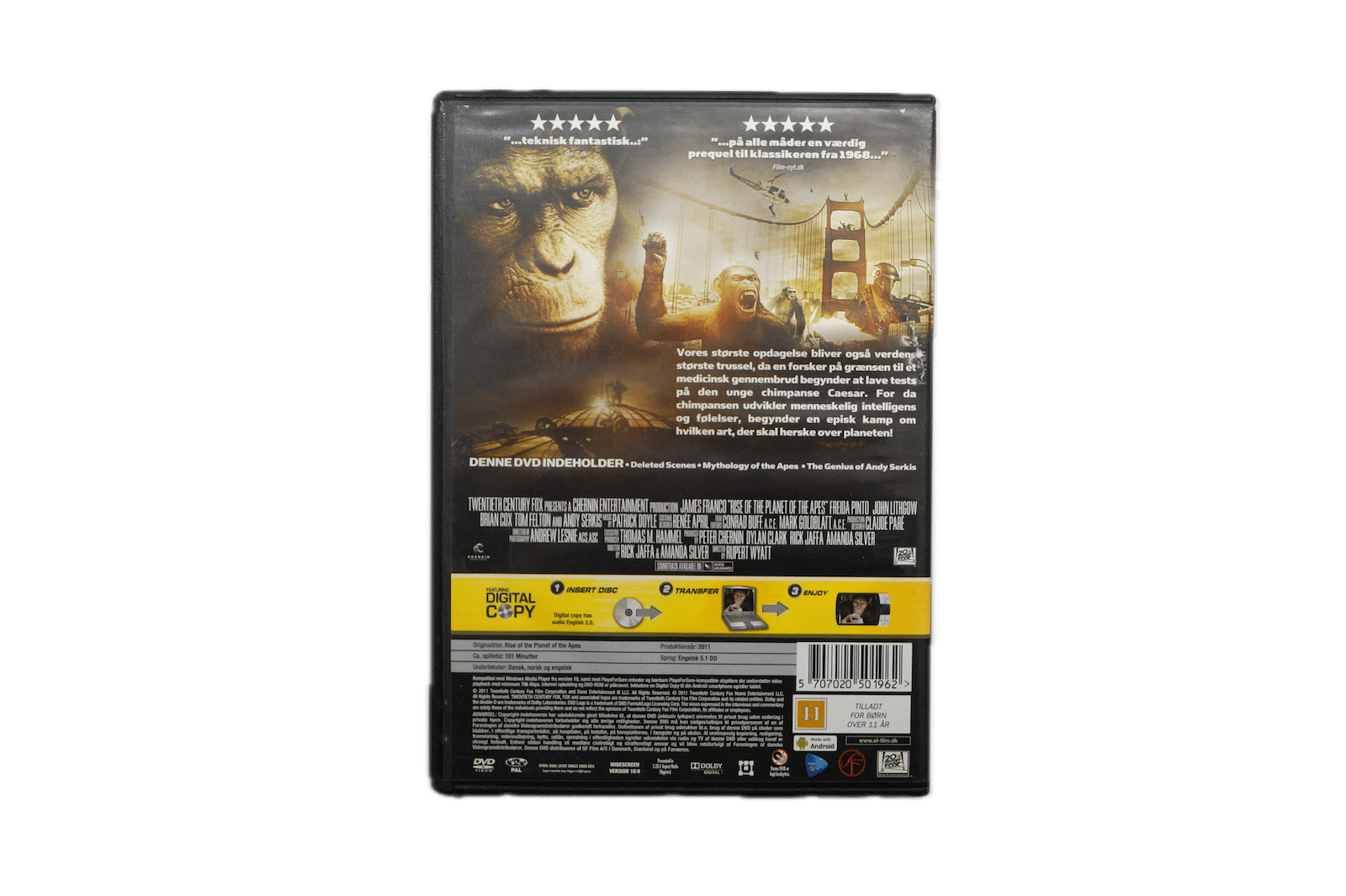 Abernes Planet – Oprindelsen – DVD (Brugt) – Alle varer – Back cover