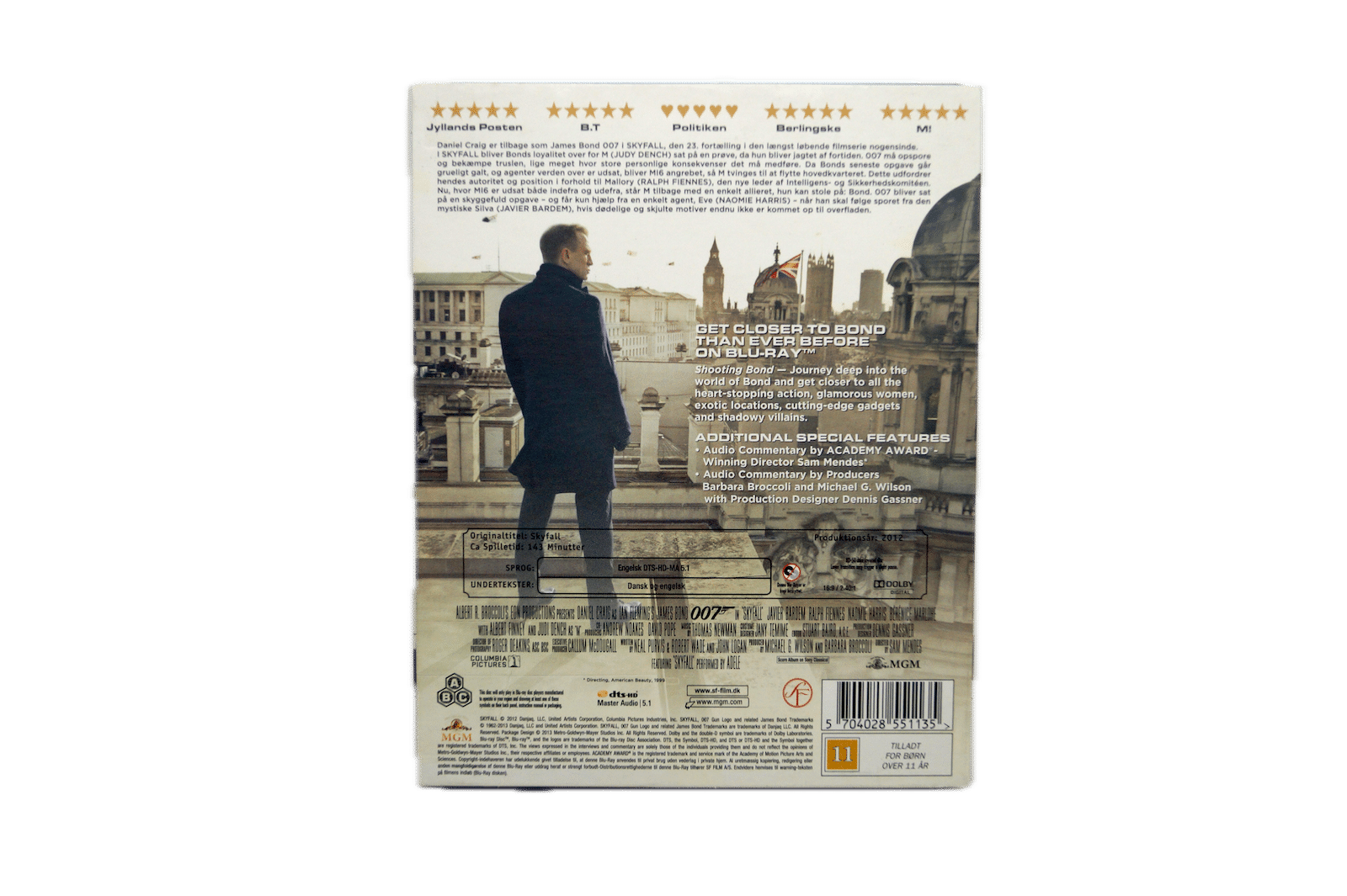 Agent 007: Skyfall – Blu-ray (Brugt) – Alle varer – Back cover