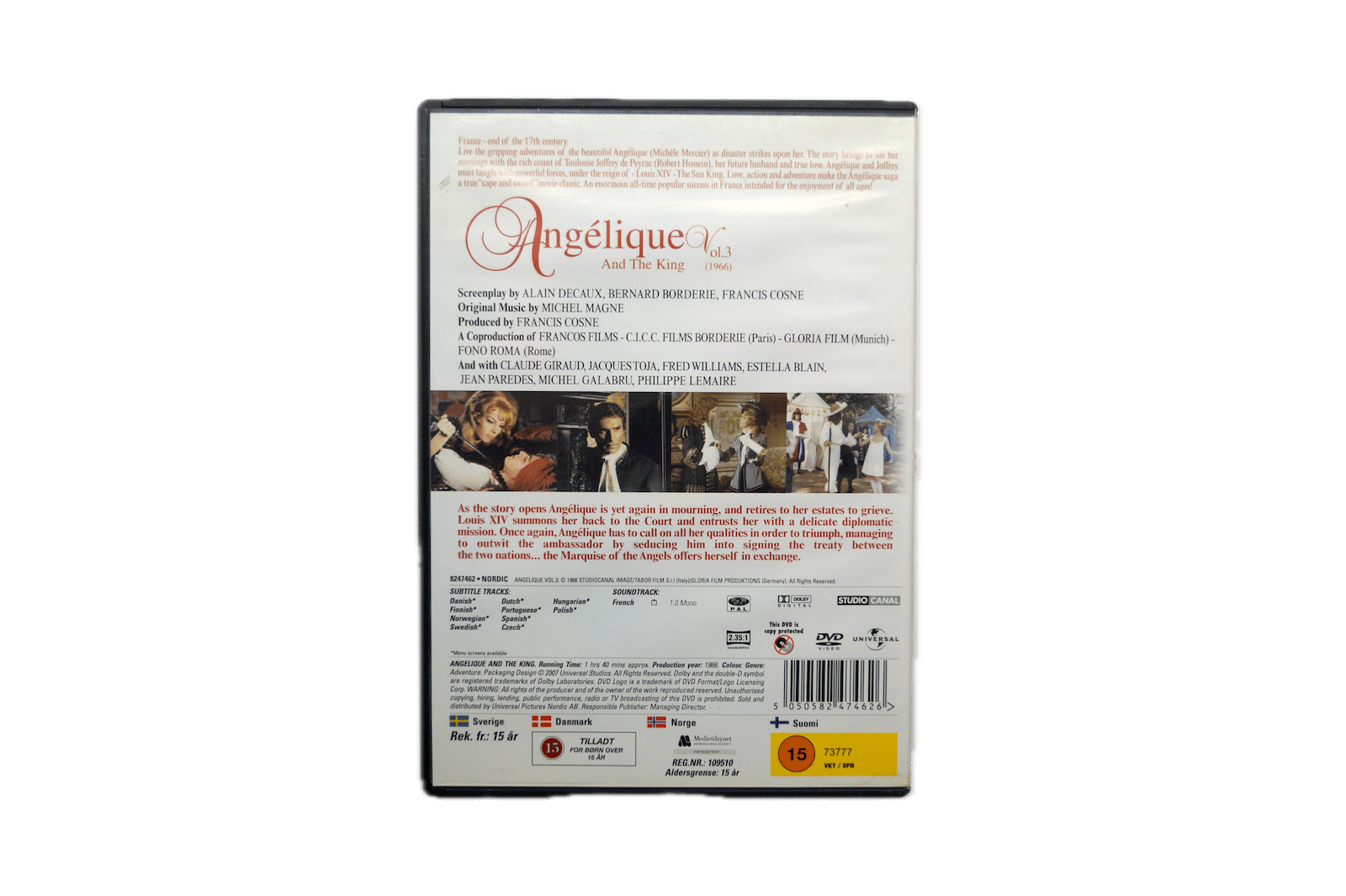 Angelique and the King Vol. 3 – DVD (Brugt) – Alle varer – Back cover