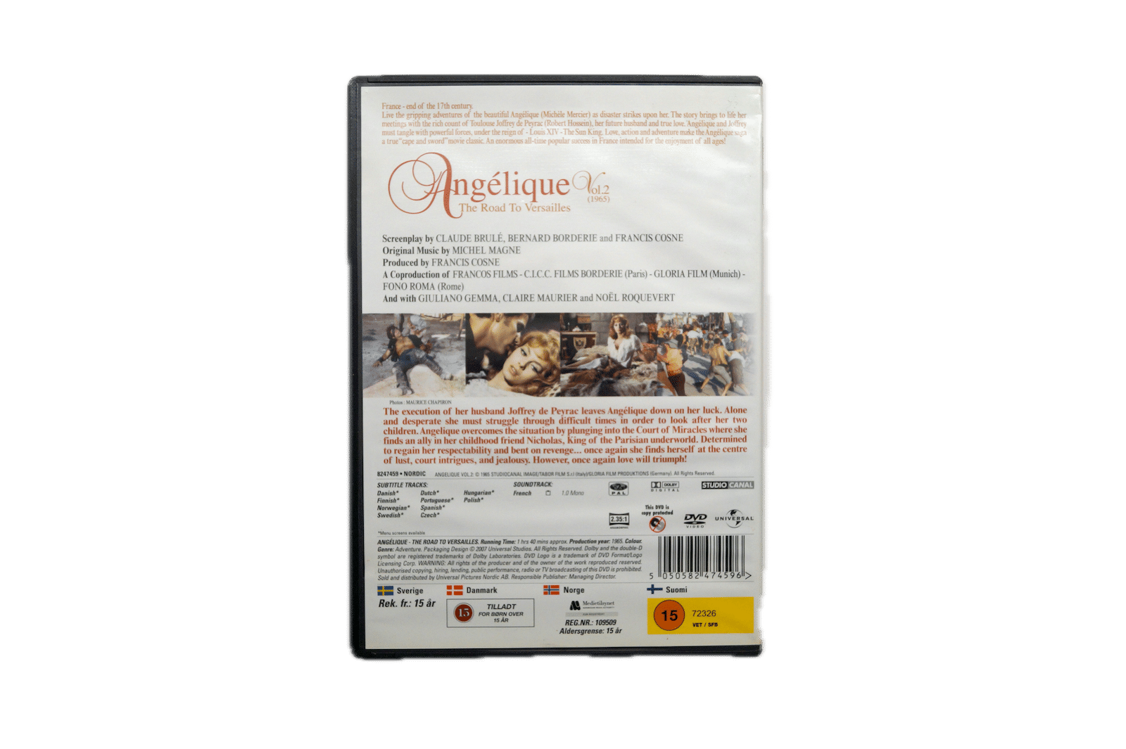 Angelique the Road to Versailles Vol 2 – DVD (Brugt) – Alle varer – Back cover