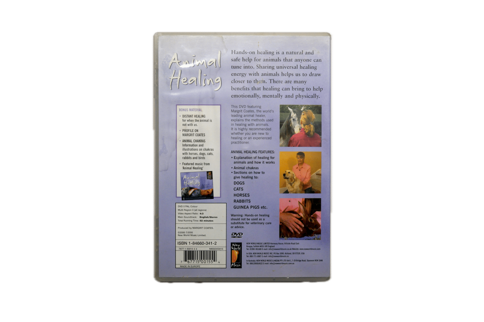 Animal Healing – DVD (Brugt) – Alle varer – Back cover