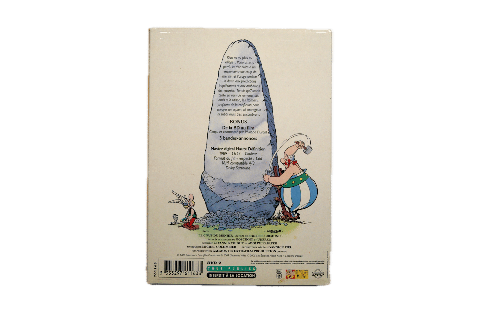 Asterix – Le Coup du Ménhir – DVD (Brugt) – Alle varer – Back cover
