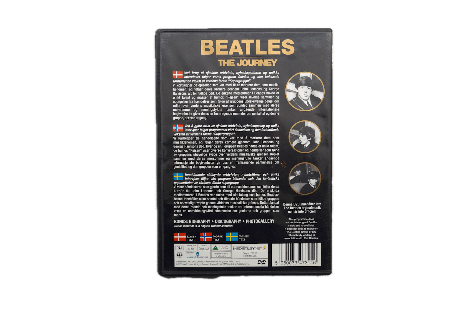 Beatles – The Journey – DVD (Brugt) – Alle varer – Back cover