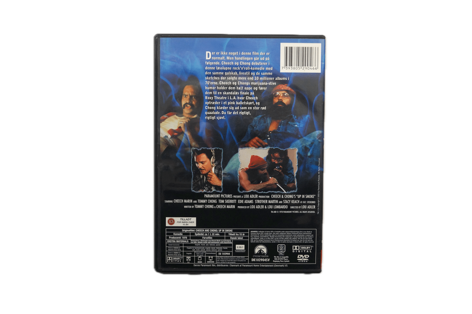 Cheech & Chong’s Up in Smoke – DVD (Brugt) – Alle varer – Back cover