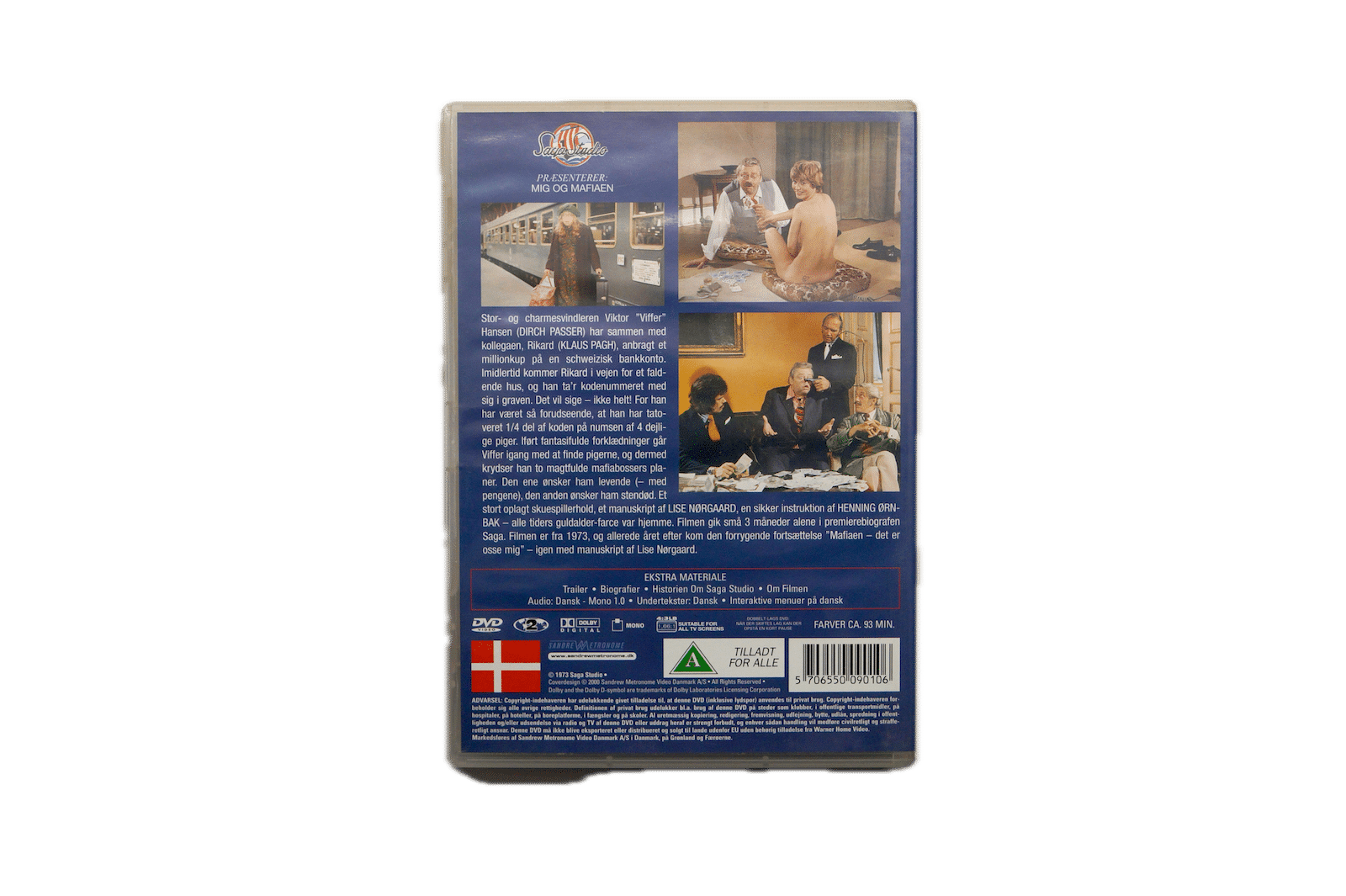 Dirch Passer – Mig og Mafiaen – DVD (Brugt) – Alle varer – Back cover