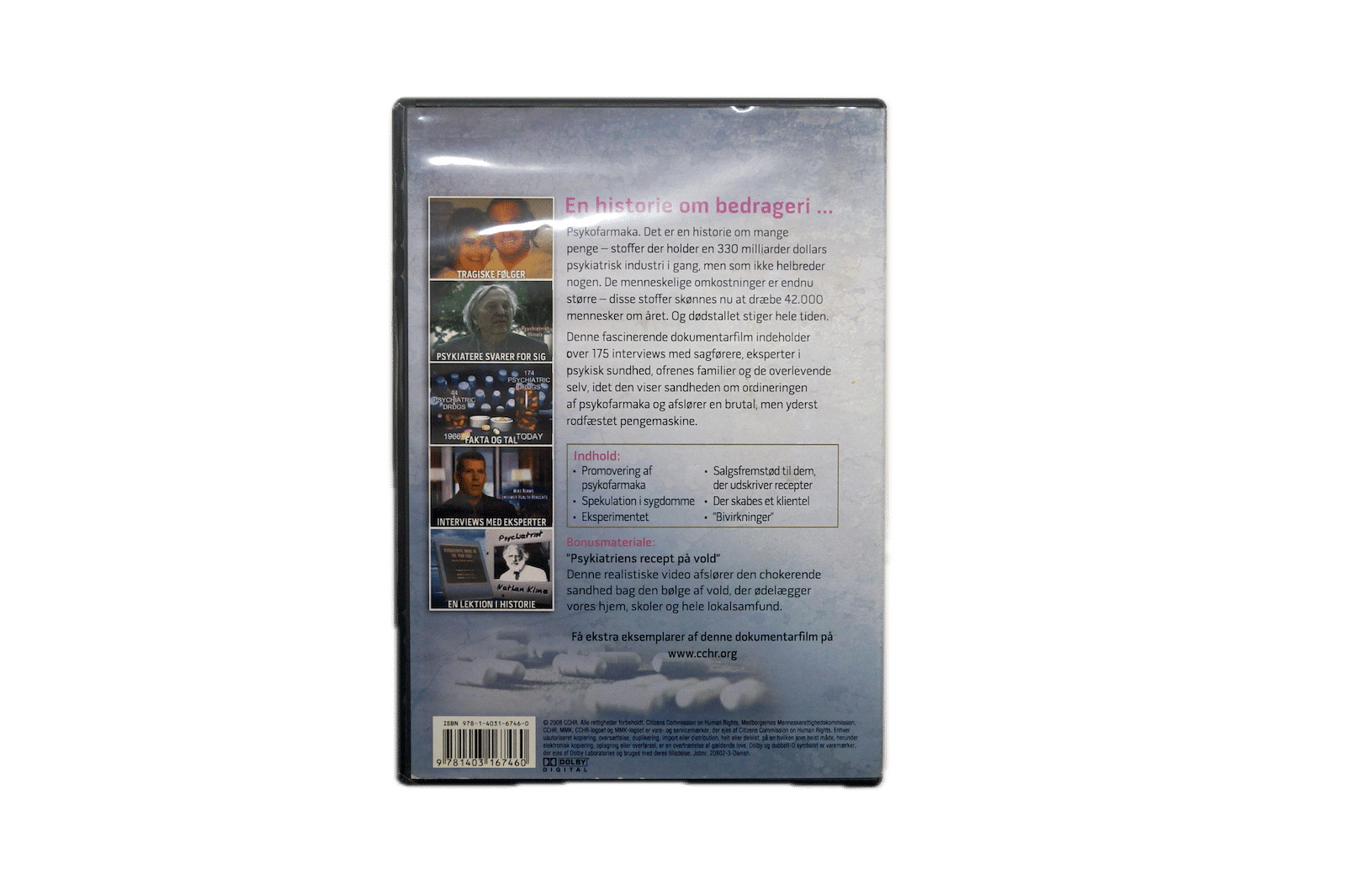Dødelig Profit – Hvad du ikke ved om psykofarmaka – DVD (Brugt) – Alle varer – Back cover