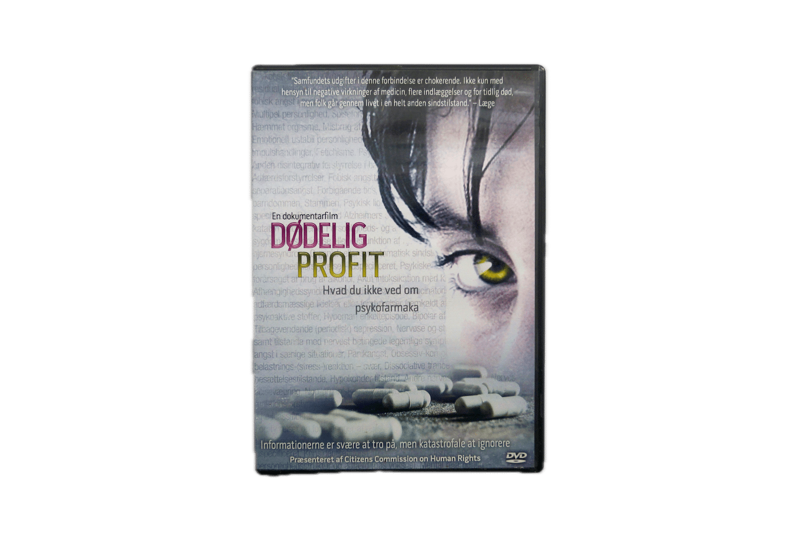 Dødelig Profit – Hvad du ikke ved om psykofarmaka – DVD (Brugt) – Alle varer – Front cover
