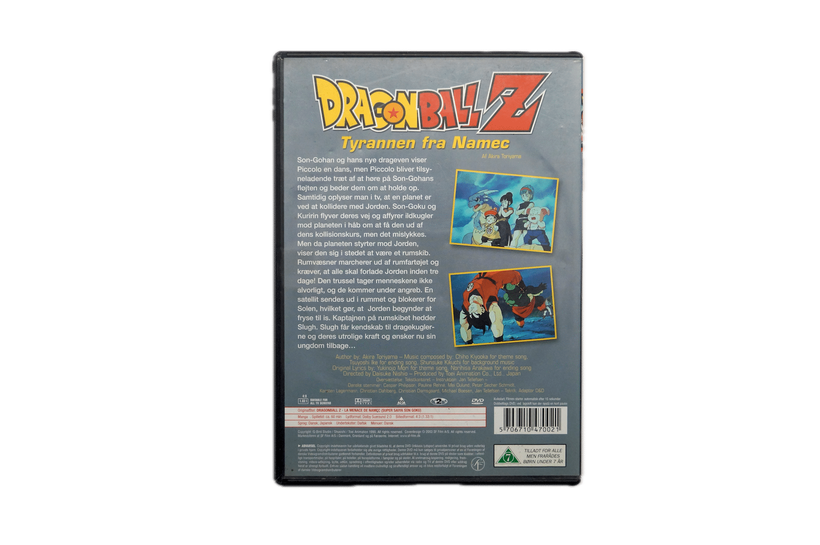 Dragon Ball Z – Tyrannen fra Namec – DVD (Brugt) – Alle varer – Back cover