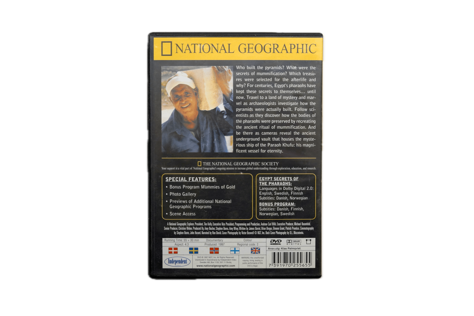 Egypt – Secrets of the Pharaohs – DVD (Brugt) – Alle varer – Back cover