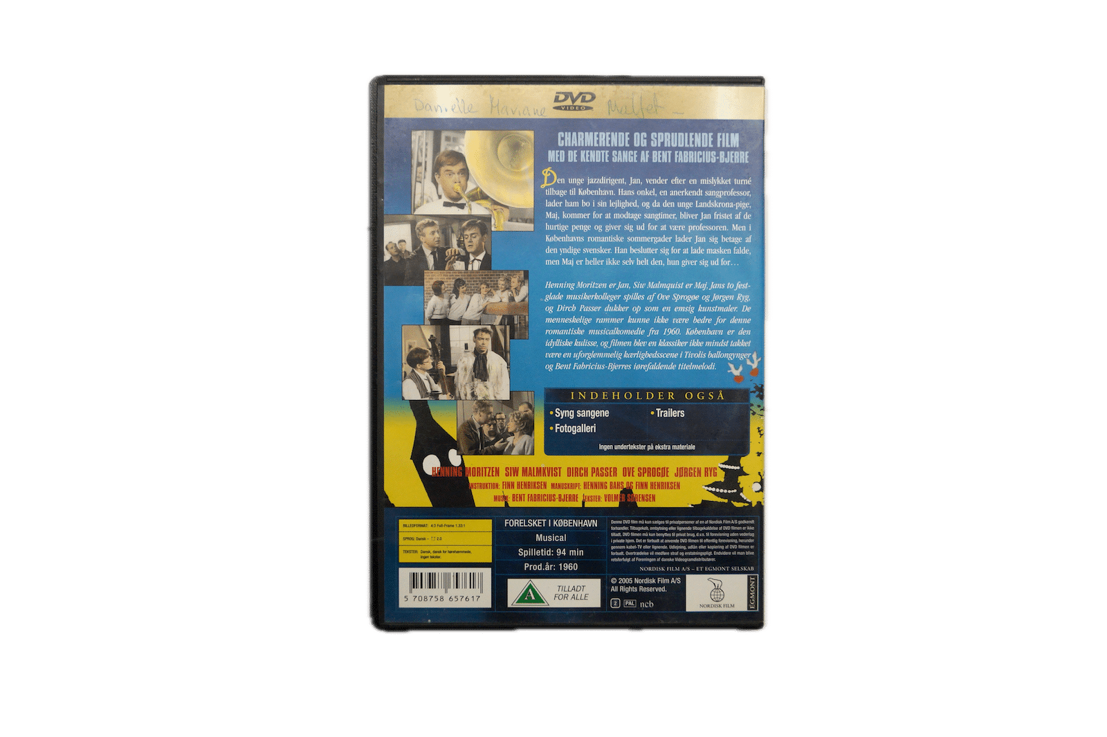 Forelsket i København – DVD (Brugt) – Alle varer – Back cover