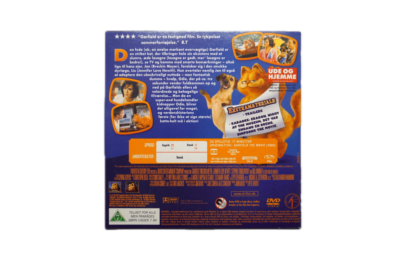 Garfield The Movie – DVD (Brugt) – Alle varer – Back cover