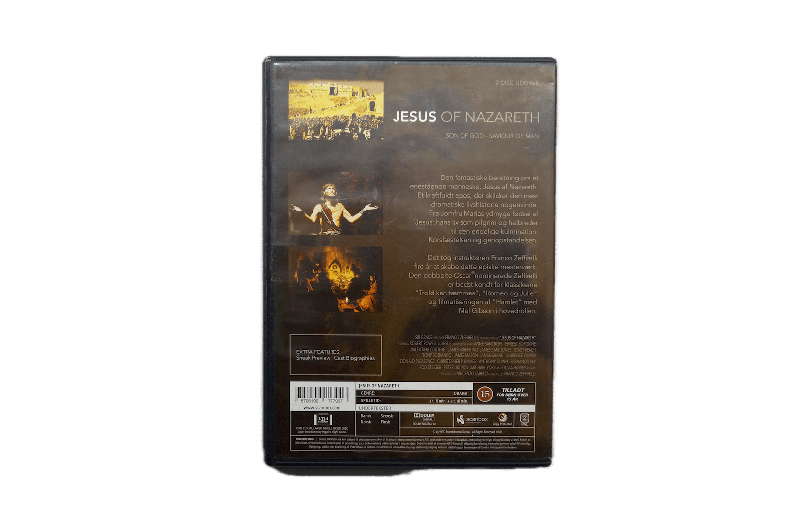 Jesus of Nazareth – 2 Disc Udgave – DVD (Brugt) – Alle varer – Back cover