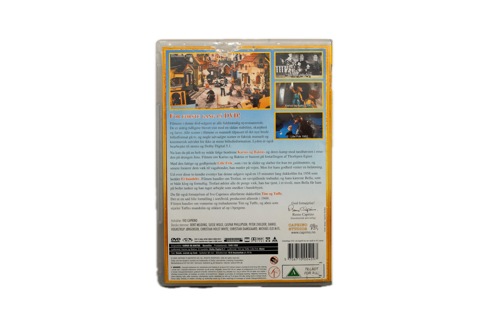 Karius og Baktus og andre historier – DVD (Brugt) – Alle varer – Back cover