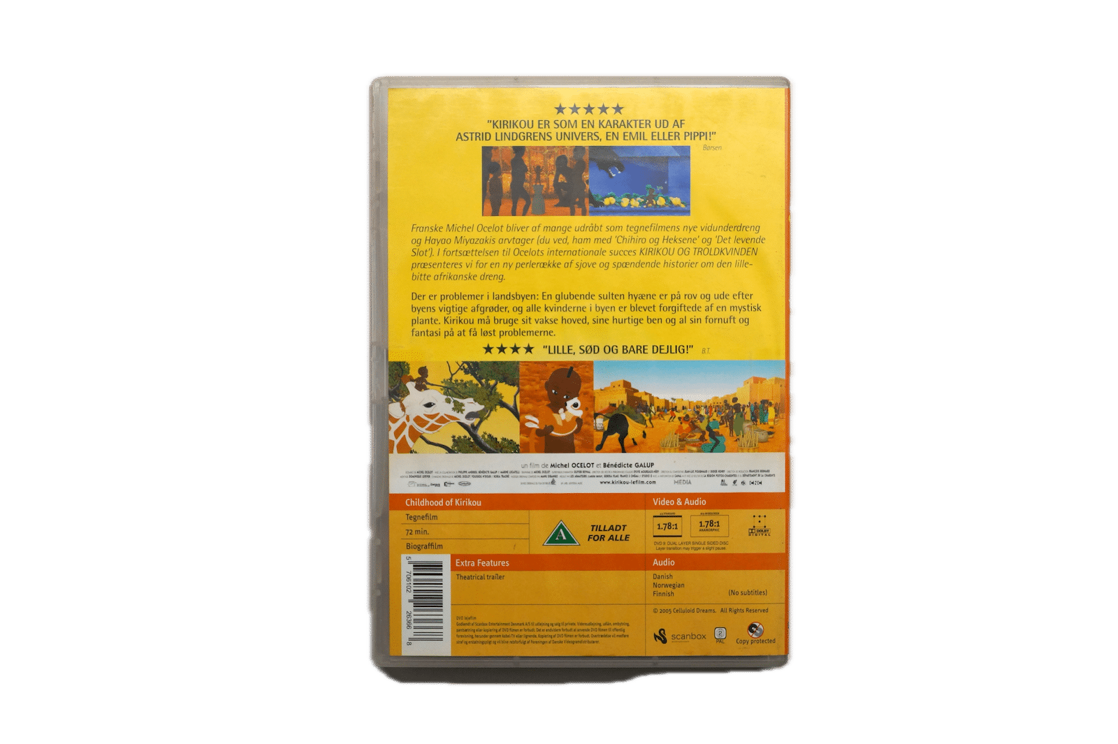 Kirikou og de vilde dyr – DVD (Brugt) – Alle varer – Back cover