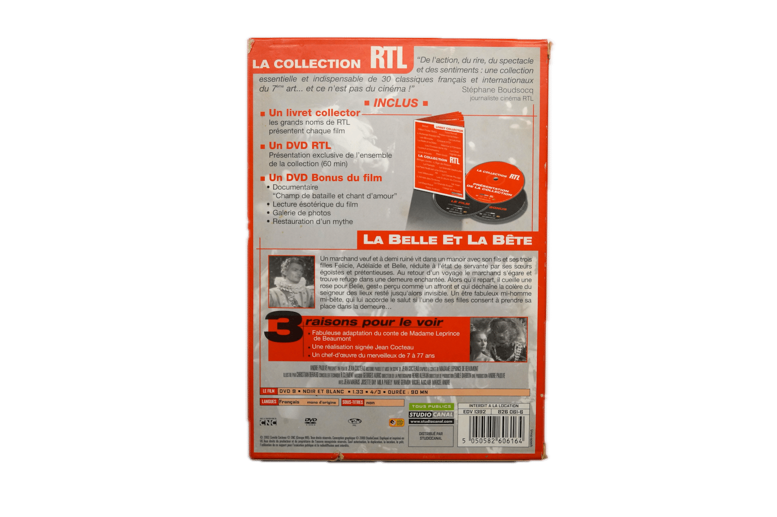 La Belle et la Bête – DVD (Brugt) – Alle varer – Back cover