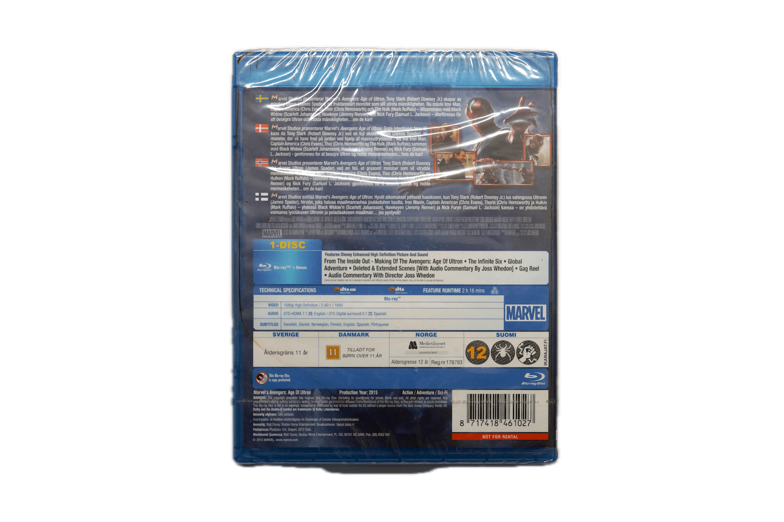 Marvel Avengers: Age of Ultron – Blu-ray (Ny) – Alle varer – Back cover