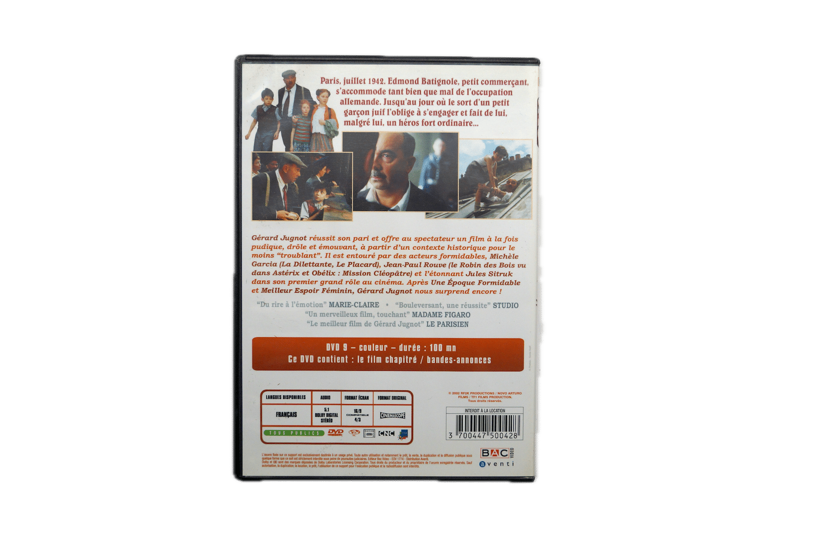 Monsieur Batignole – DVD (Brugt) – Alle varer – Back cover