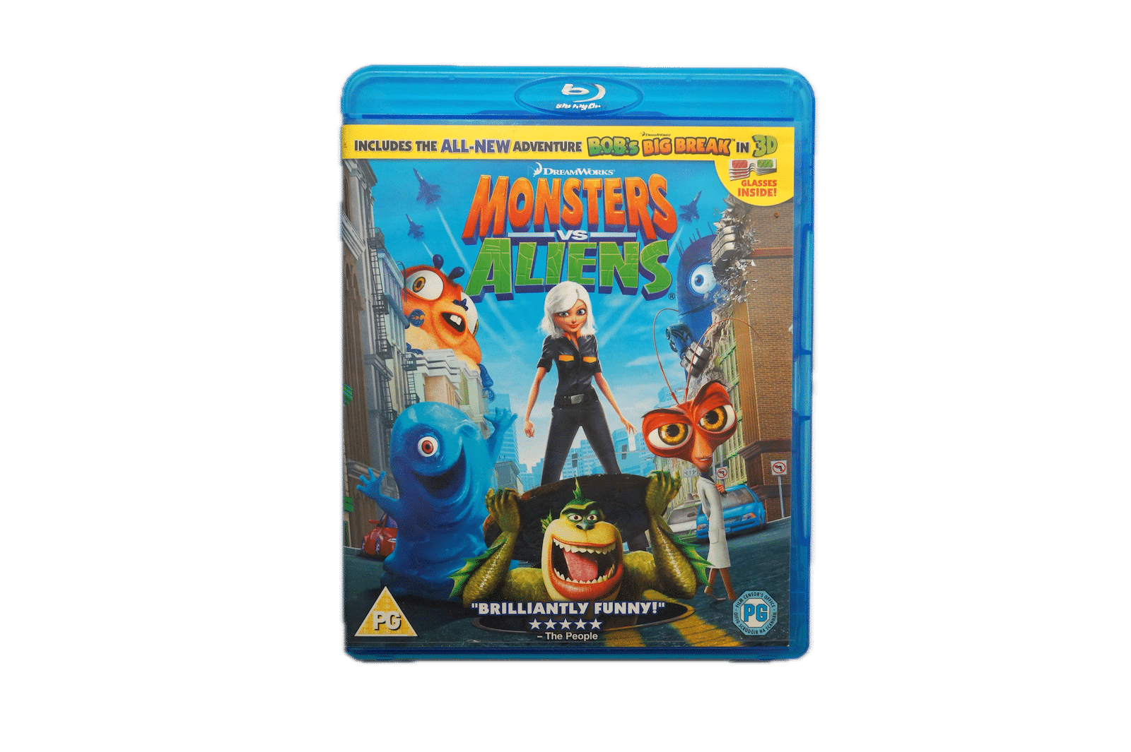 Monsters vs. Aliens + Bob’s Big Break in 3D – Blu-ray (Brugt) – Alle varer – Front cover