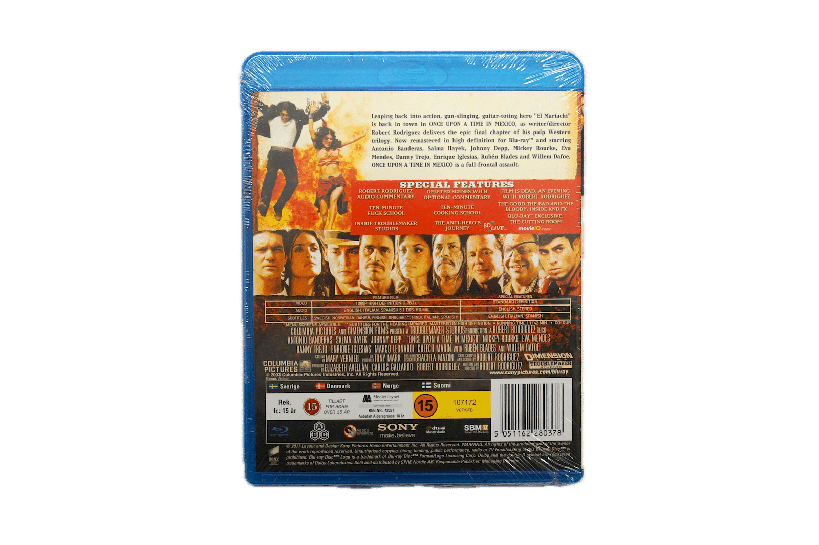 Once Upon a Time in Mexico – Blu-ray (Ny) – Alle varer – Back cover
