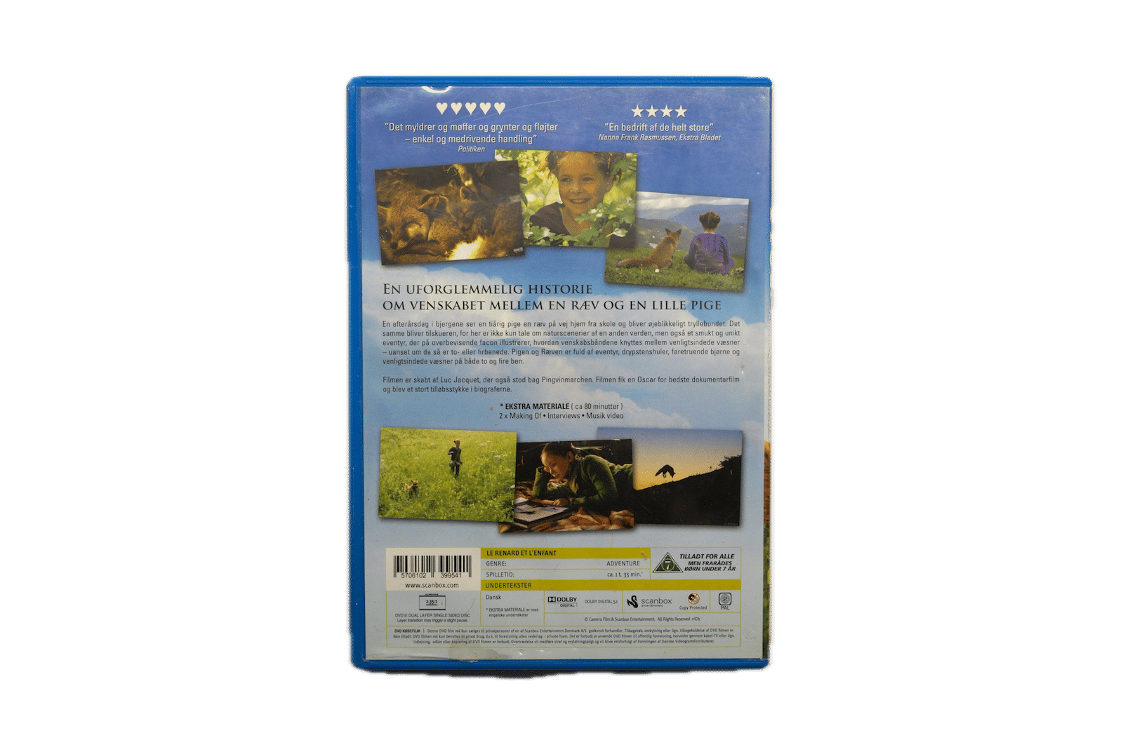 Pigen og Ræven – DVD (Brugt) – Alle varer – Back cover