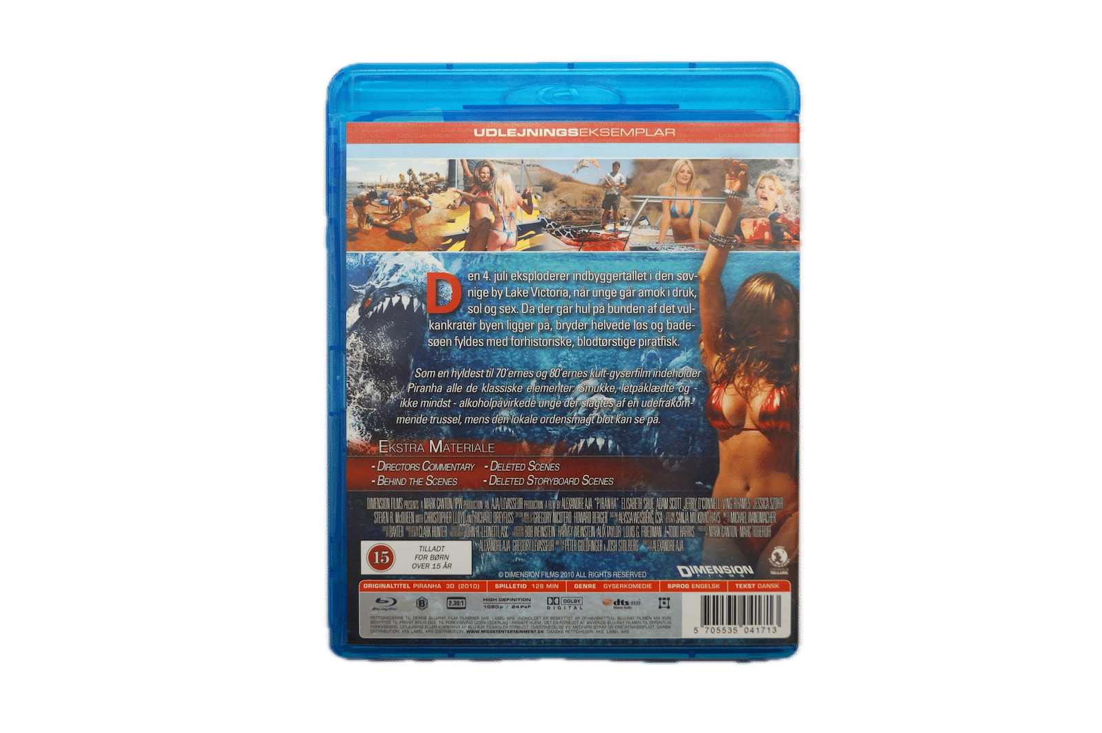 Piranha 3D – Blu-ray 3D (Brugt) – Alle varer – Back cover