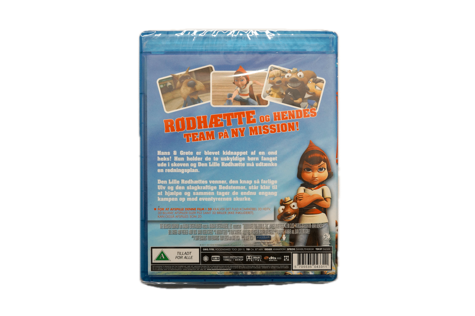 Sandheden om Rødhætte 2 – Blu-ray 3D + 2D (Ny) – Alle varer – Back cover