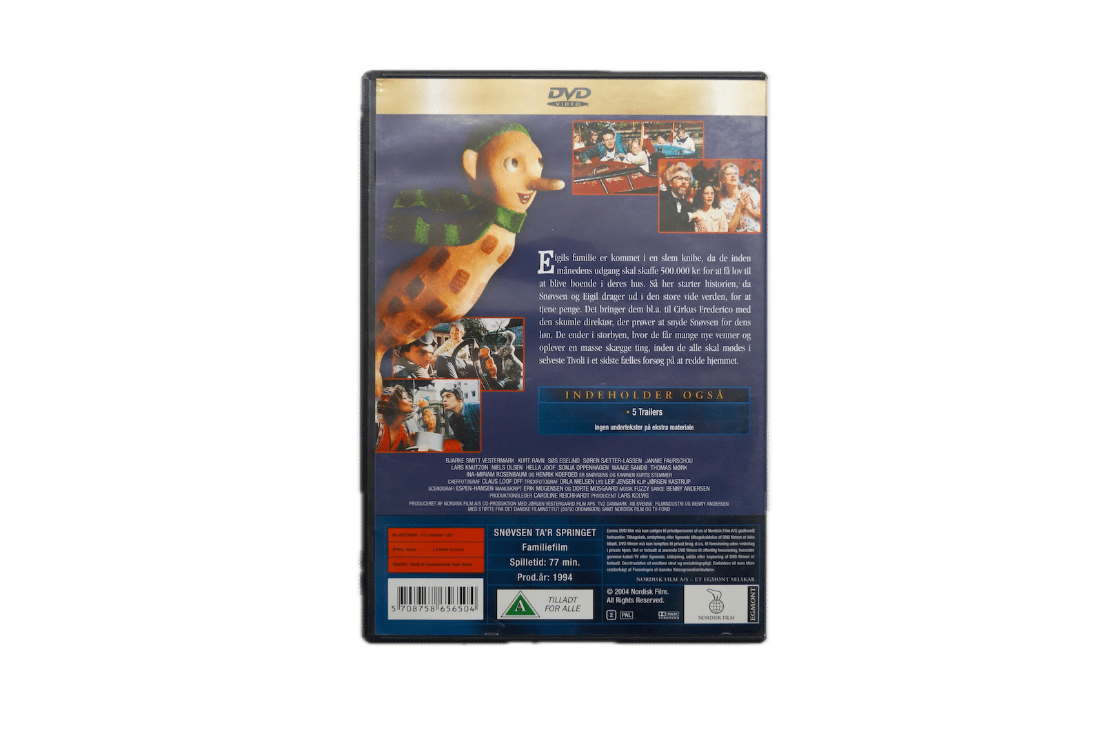 Snøvsen Ta’r Springet – DVD (Brugt) – Alle varer – Back cover