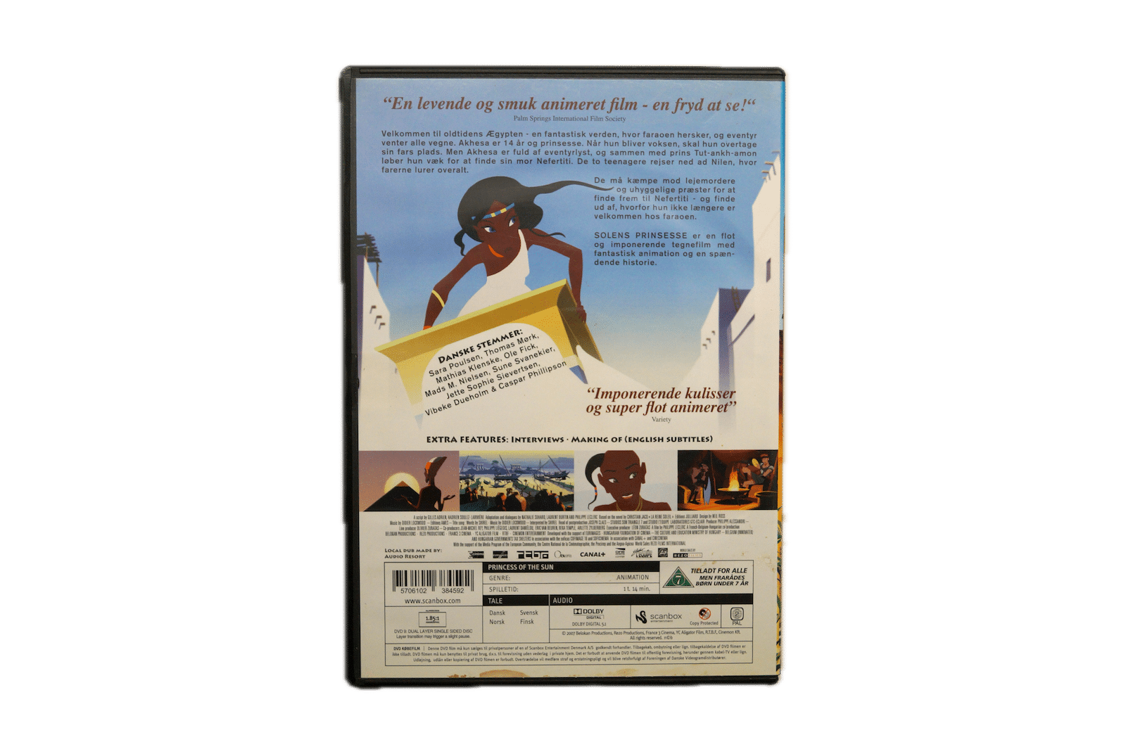 Solens Prinsesse - DVD (Brugt) – Alle varer – Back cover