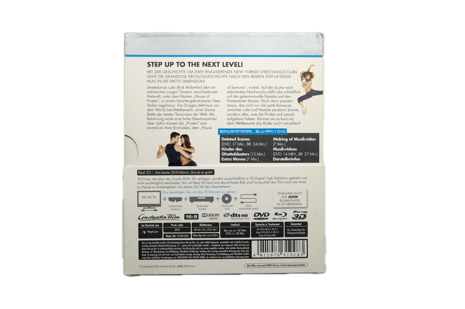 Step Up – Make Your Move – Blu-ray 3D + 2D (Brugt) – Alle varer – Back cover