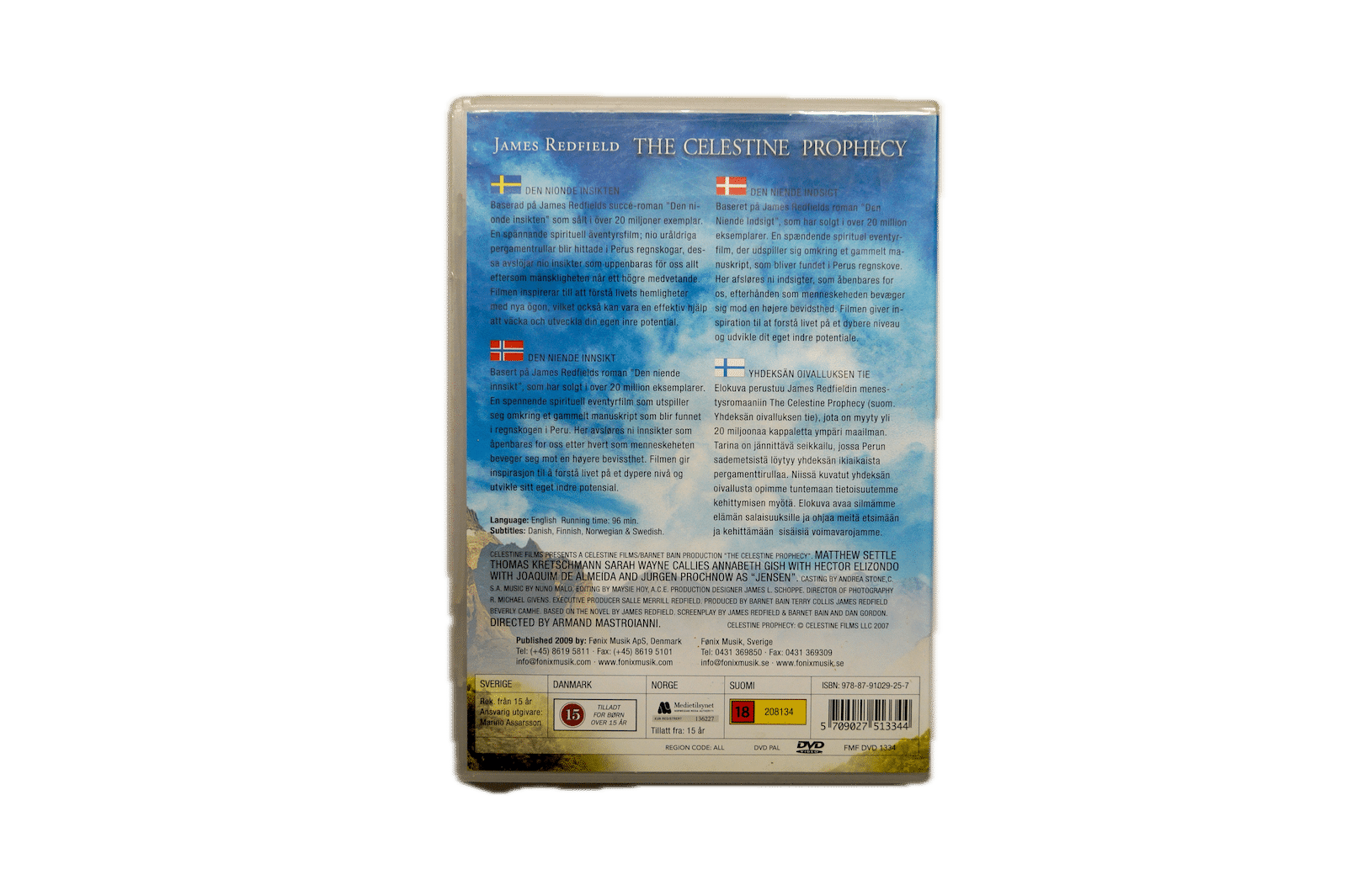 The Celestine Prophecy – DVD (Brugt) – Alle varer – Back cover