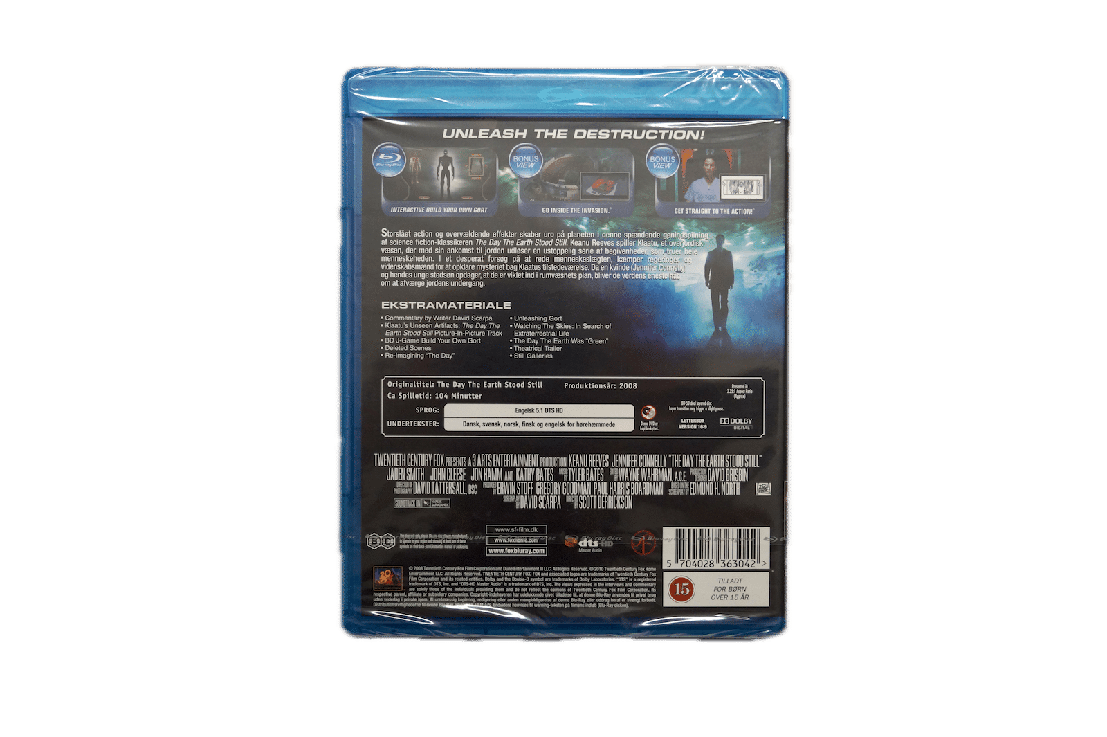The Day The Earth Stood Still – Blu-ray (Ny) – Alle varer – Back cover